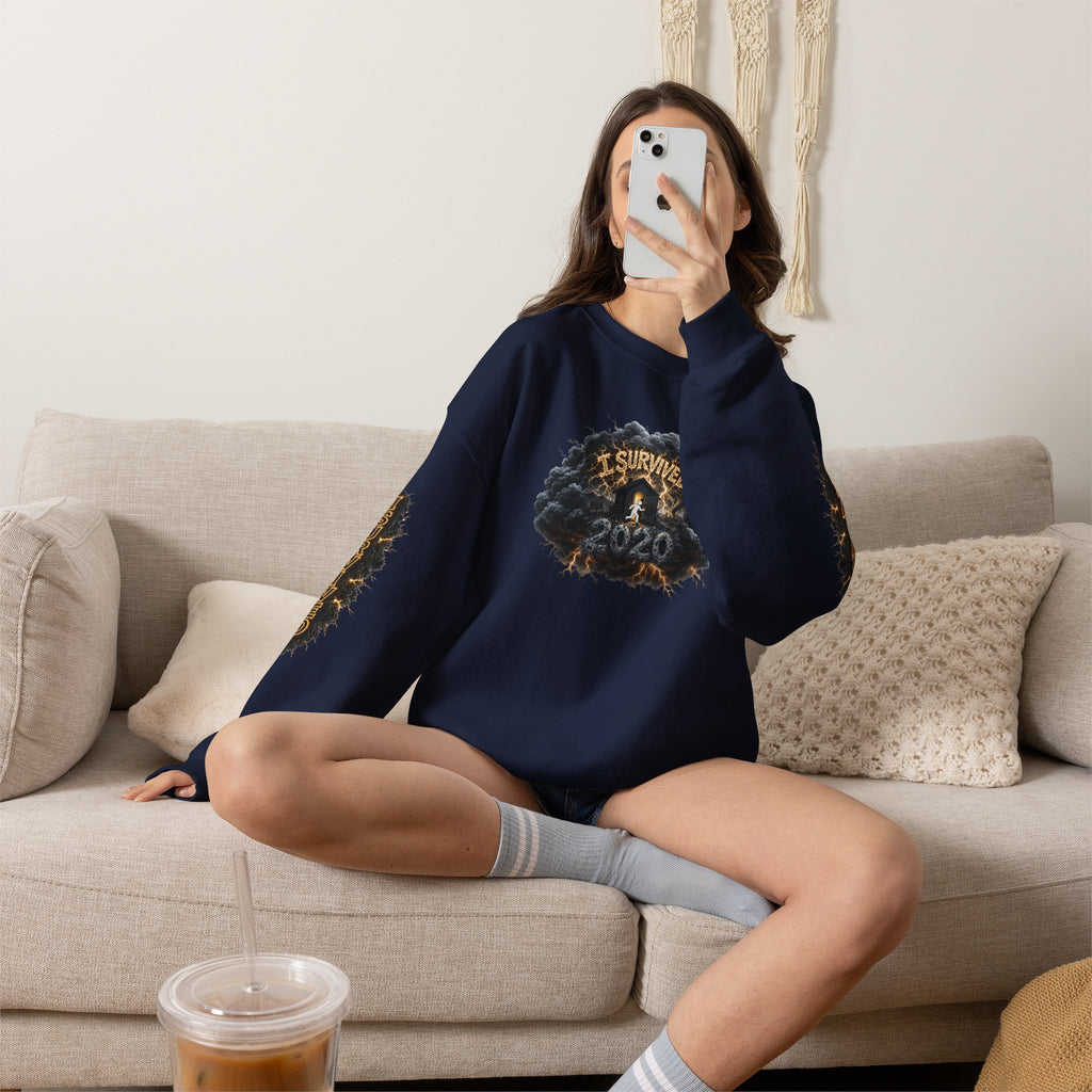 I Survived 2020 — Original PILOT Design: Director's Cut Special Edition Unisex Heavy Blend™ Crewneck Sweatshirt