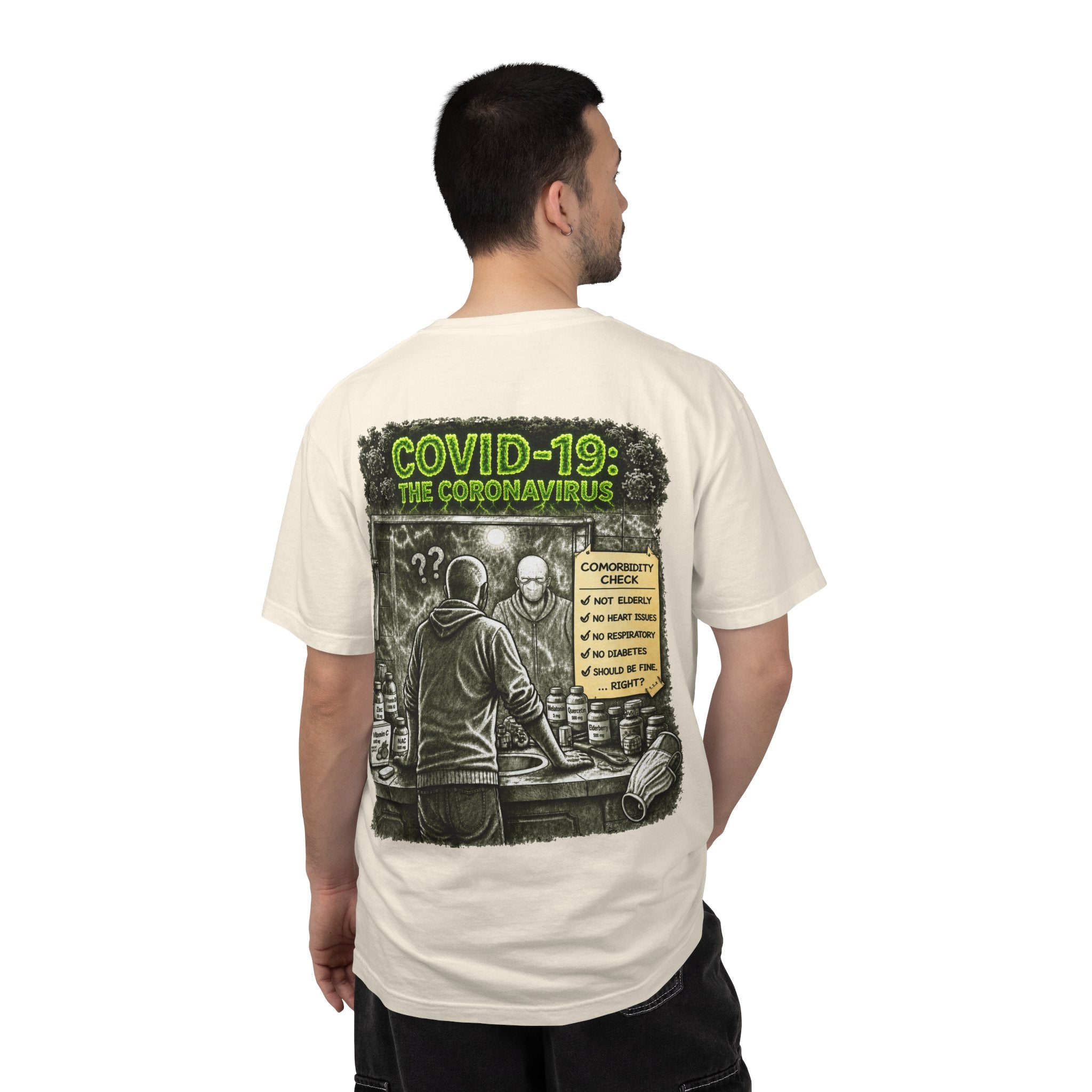 I Survived 2020 —  PANDEMIC S1:E1: Director's Cut "COVID-19: The Coronavirus" Unisex Garment-Dyed T-shirt