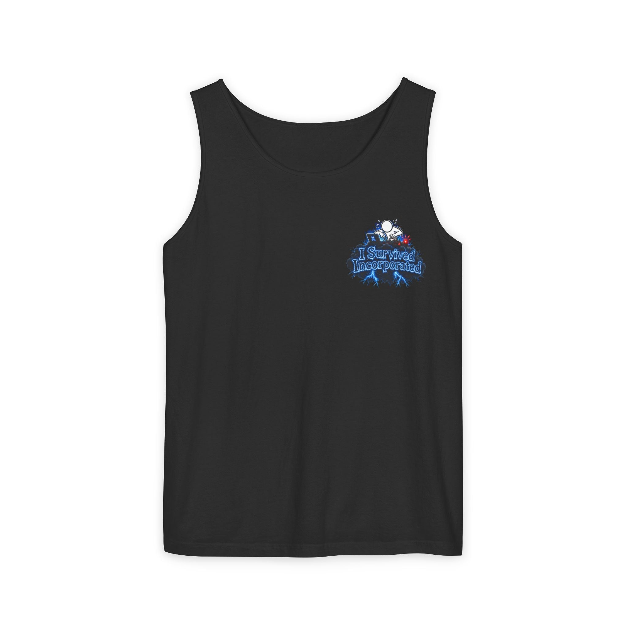 I Survived 2020 — "Please Stand By" Test Pattern Tee Lockdown Special Edition Summer Exclusive Unisex Garment-Dyed Tank Top