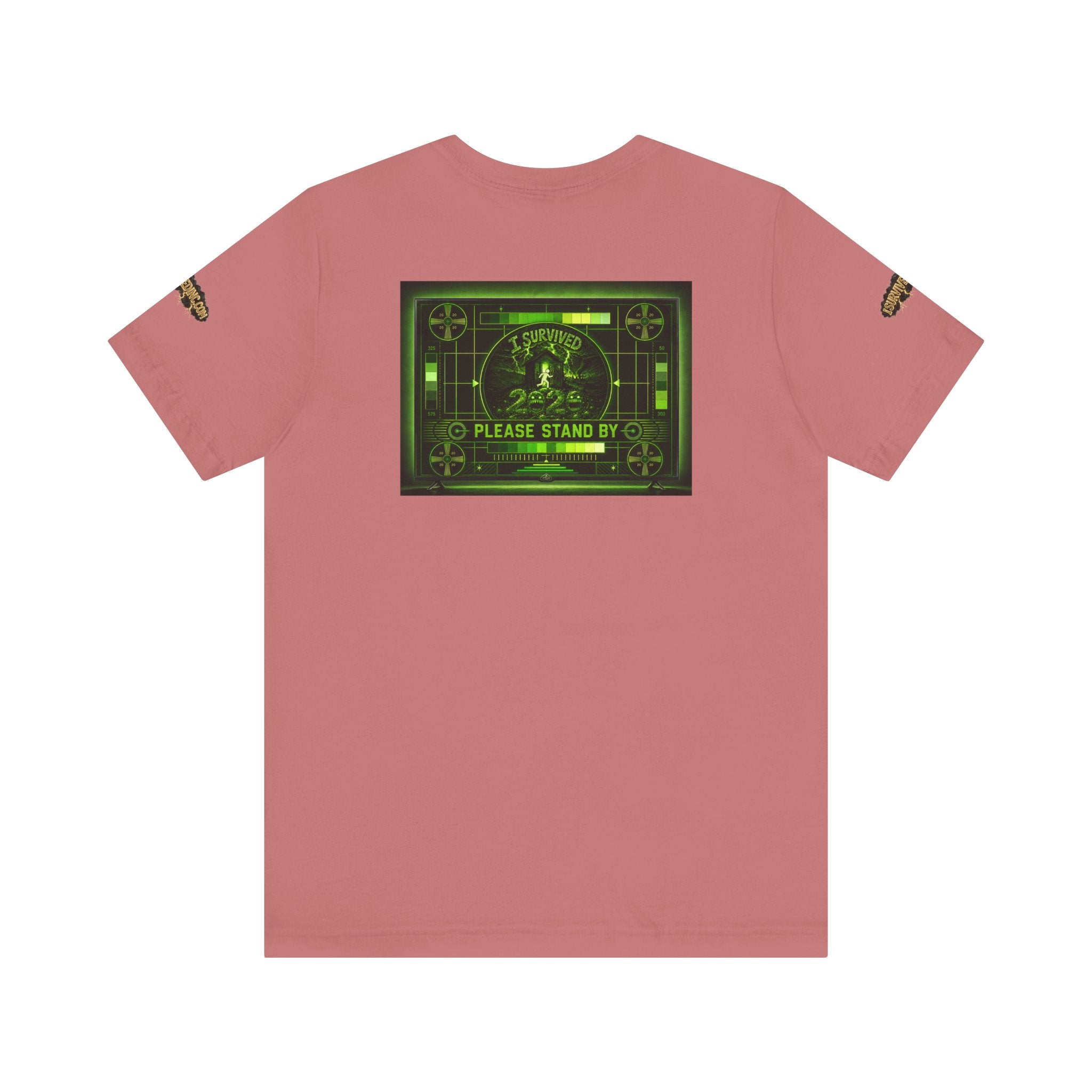 I Survived 2020 — "Please Stand By" Test Pattern Toxic Signal Tee Special Edition Summer Premiere Unisex Jersey Short Sleeve Tee