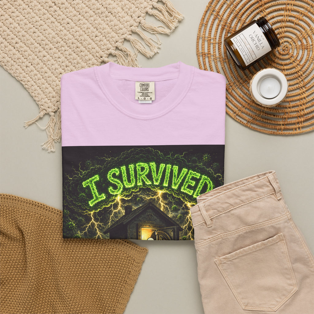 I Survived 2020 — PANDEMIC S1:E3: "The Jab!" Unisex Garment-Dyed T-shirt