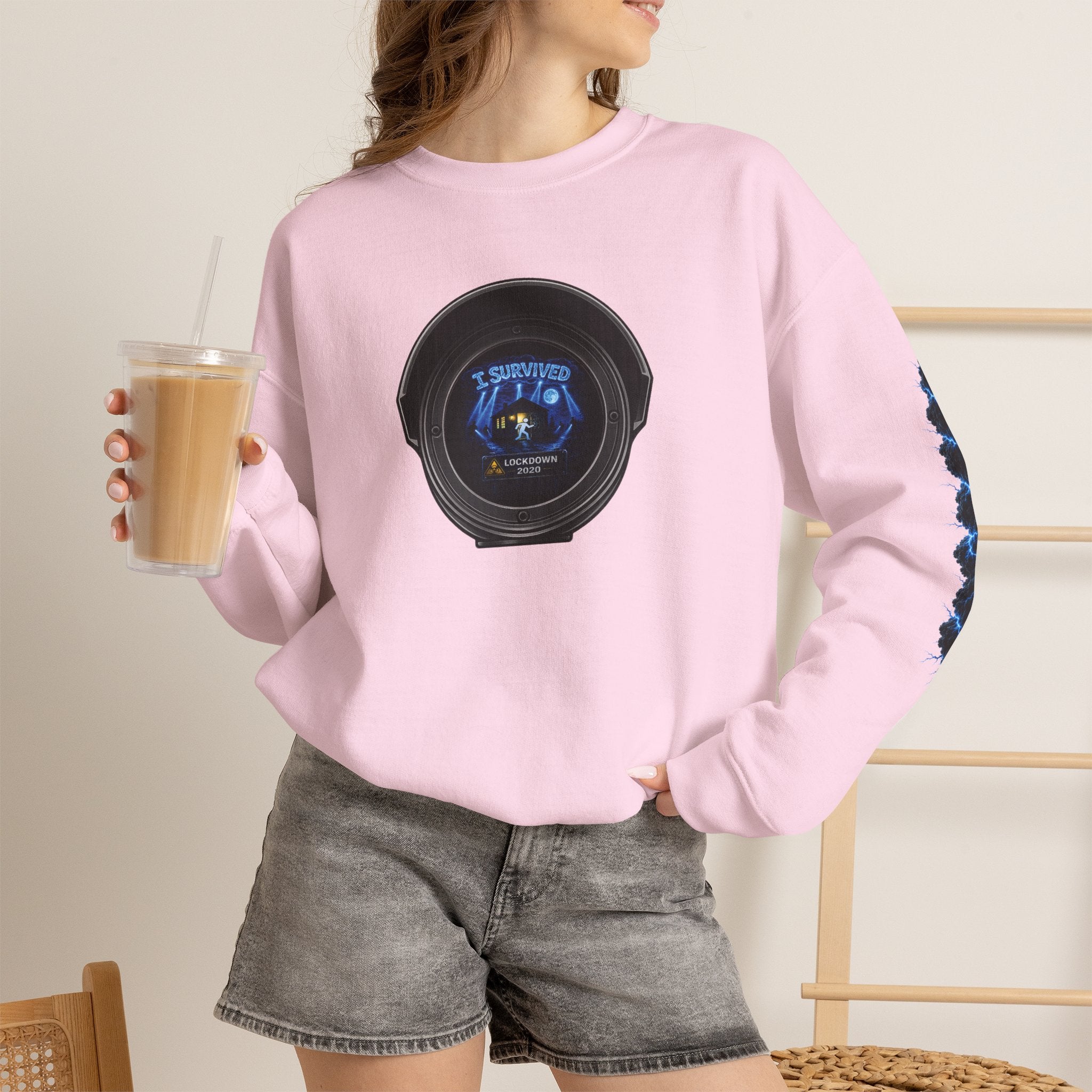 I Survived 2020 — LOCKDOWN S3:E3: Director's Cut Special Edition "Remote Schooling" Unisex Heavy Blend™ Crewneck Sweatshirt