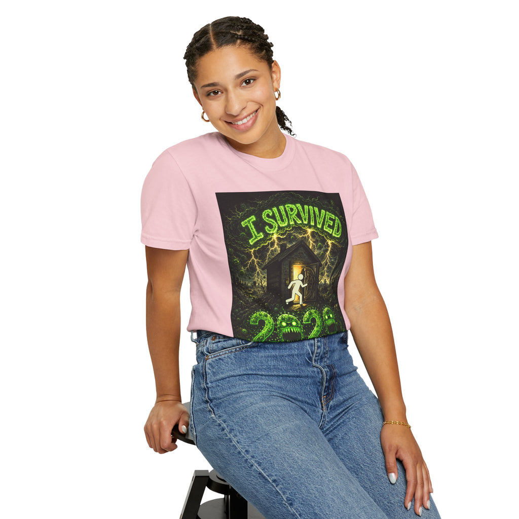 I Survived 2020 — S1:E1 "COVID-19: The Coronavirus" | Pandemic Edition Unisex Garment-Dyed T-shirt