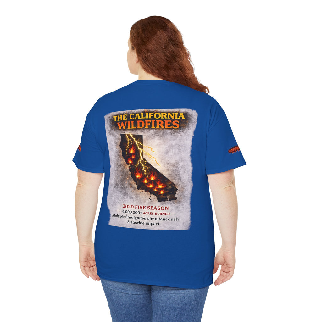 I Survived 2020 — Director's Cut S2:E3 "The California Wildfires" | Wildfire Edition Memorial Unisex Heavy Cotton Tee (SPECIAL EDITION)