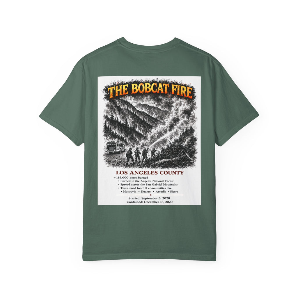 I Survived 2020 — S2:E2 "The Bobcat Fire" | Wildfire Edition Memorial Unisex Garment-Dyed T-shirt