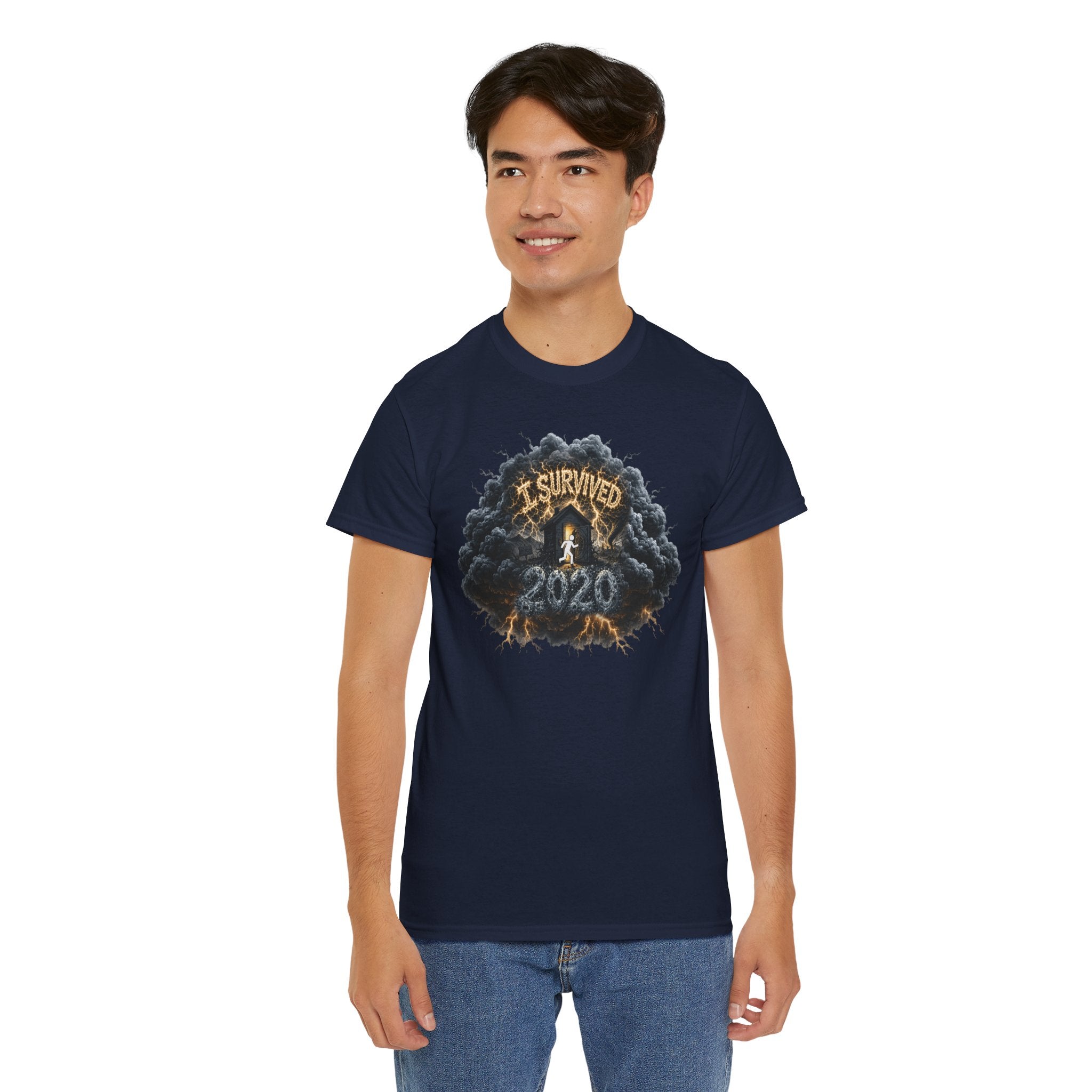 I Survived 2020 — Director's Cut Original Design Teaser Tee | Season 1 Premiere Drop Unisex Heavy Cotton Tee