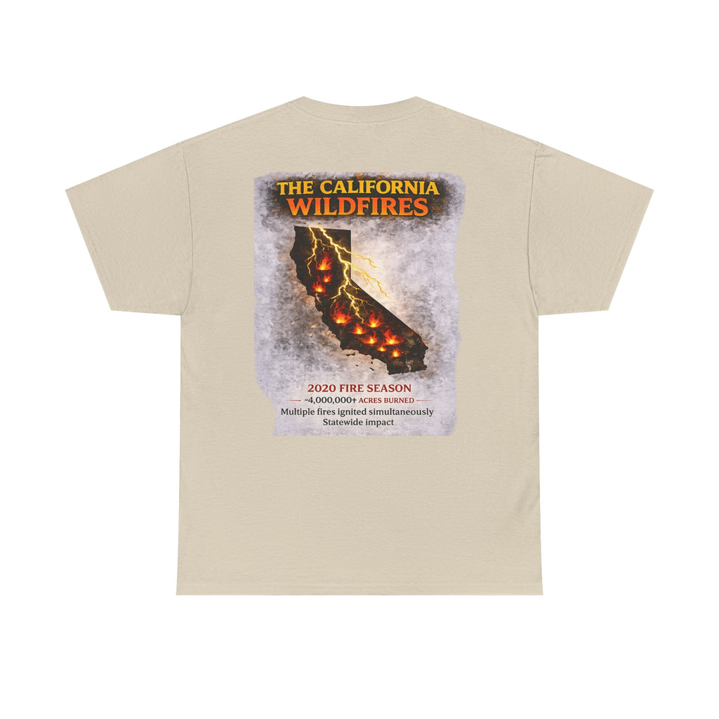 I Survived 2020 — S2:E3 "The California Wildfires" | Wildfire Edition Memorial Unisex Heavy Cotton Tee