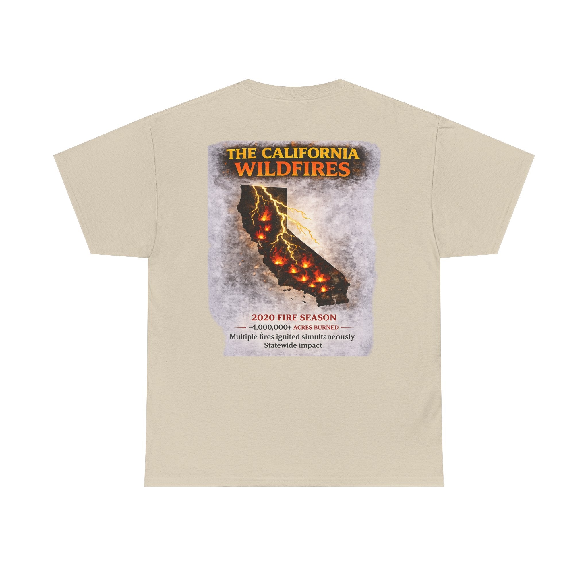 I Survived 2020 — S2:E3 "The California Wildfires" | Wildfire Edition Memorial Unisex Heavy Cotton Tee