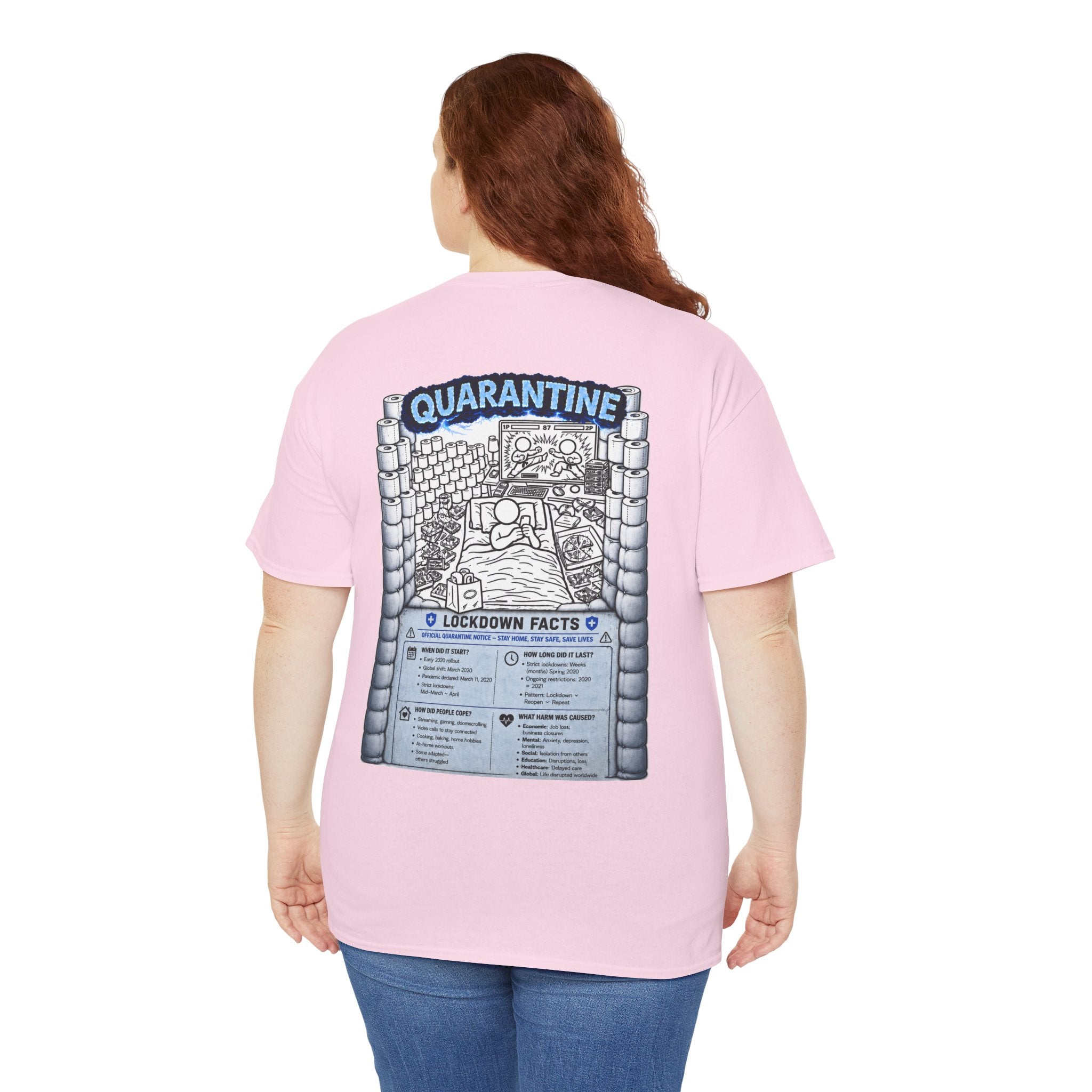 I Survived 2020 — LOCKDOWN S3:E1: Director's Cut "Quarantine" Unisex Heavy Cotton Tee