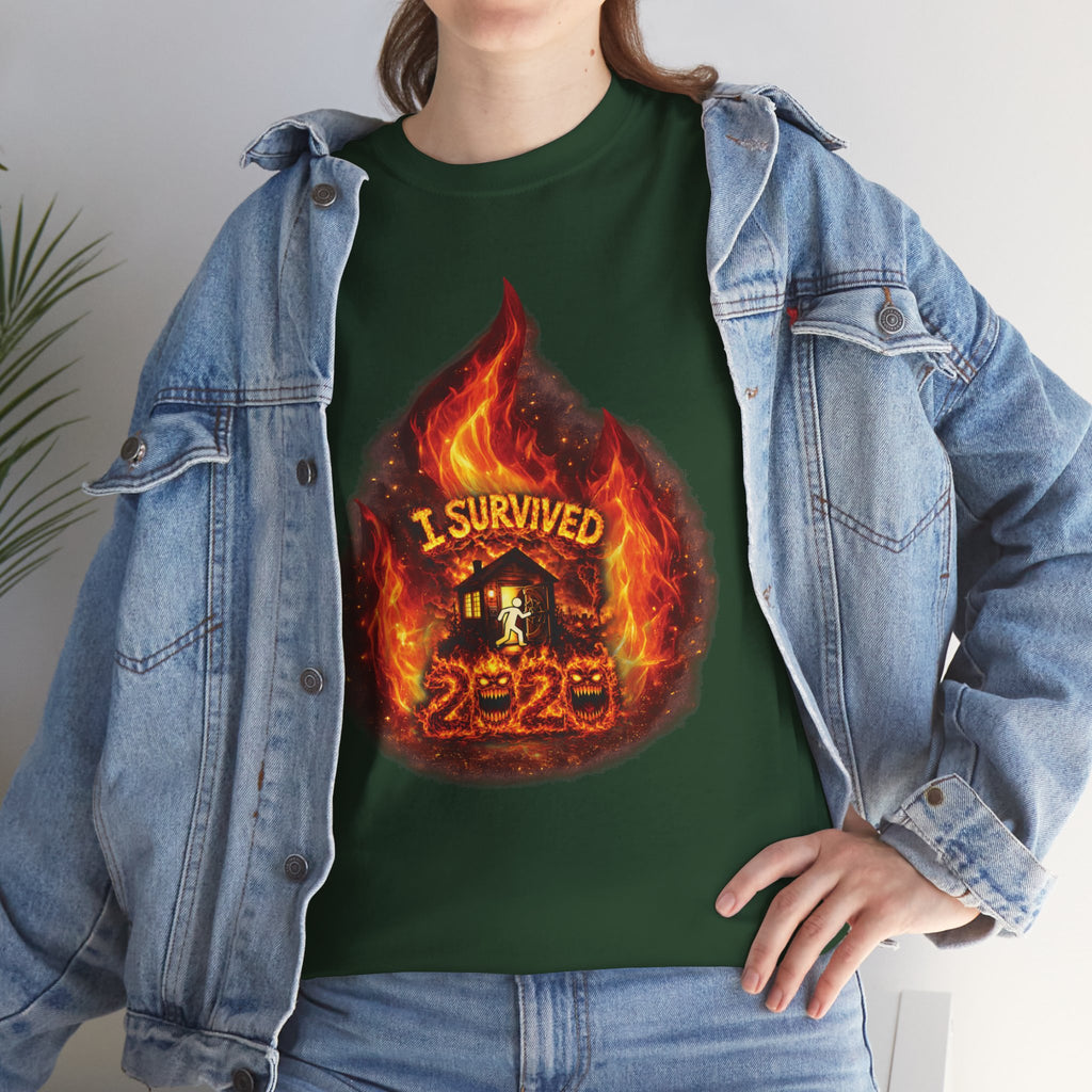 I Survived 2020 — Director's Cut S2:E1 "Berry Creek" | Wildfire Edition Memorial Unisex Heavy Cotton Tee (SPECIAL EDITION)