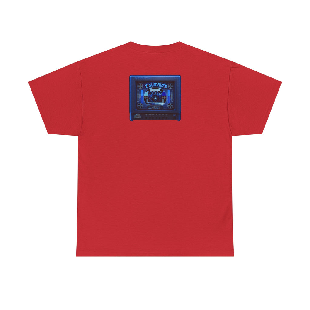 I Survived 2020 — "Please Stand By" Test Pattern Tee Lockdown Surveillance Edition Summer Exclusive Unisex Heavy Cotton Tee