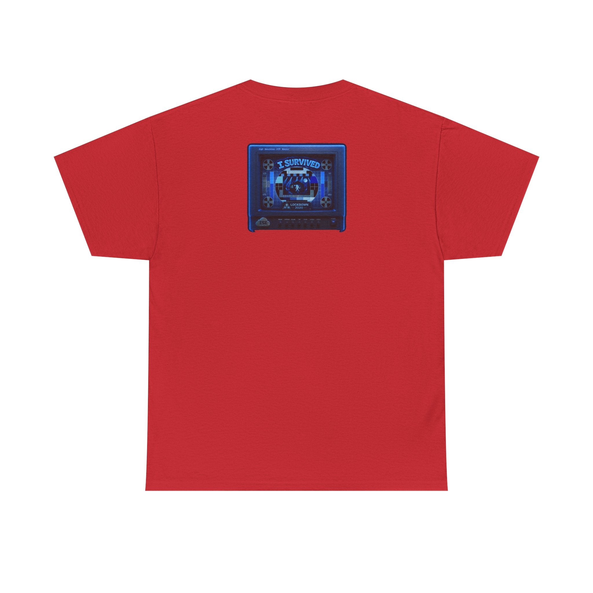 I Survived 2020 — "Please Stand By" Test Pattern Tee Lockdown Surveillance Edition Summer Exclusive Unisex Heavy Cotton Tee