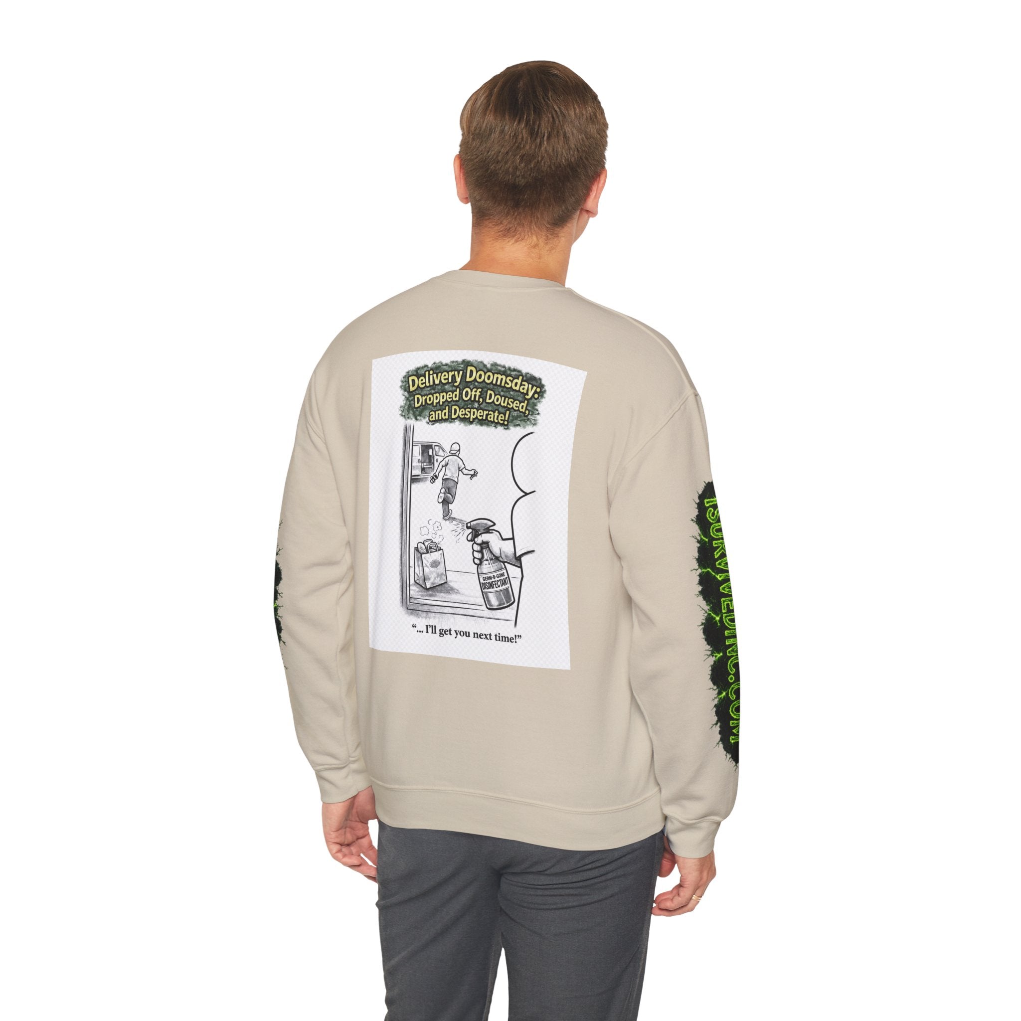 I Survived 2020 — S1:E5 "Delivery Doomsday" | Pandemic Edition Unisex Heavy Blend™ Crewneck Sweatshirt