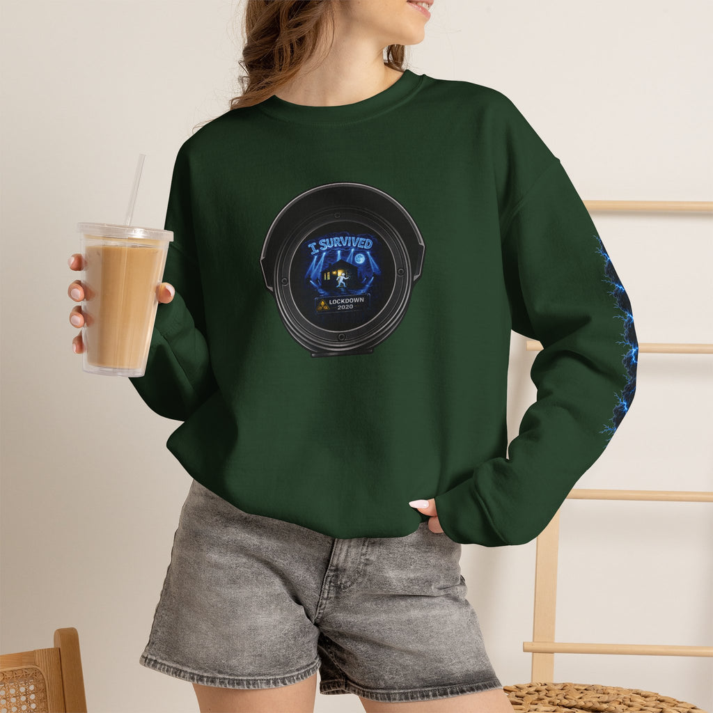 I Survived 2020 — LOCKDOWN S3:E3: Director's Cut Special Edition "Remote Schooling" Unisex Heavy Blend™ Crewneck Sweatshirt
