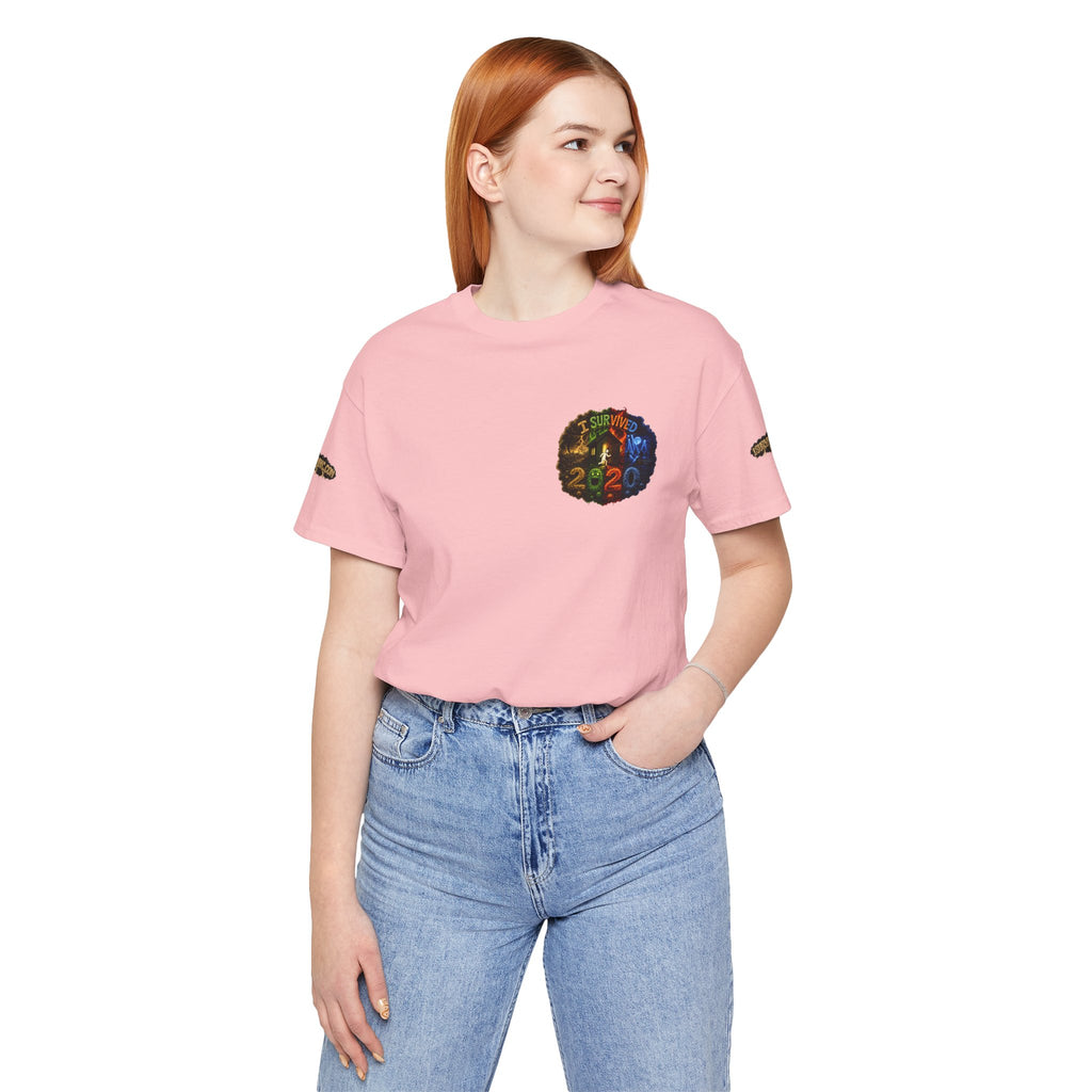 I Survived 2020 — "No Signal" Test Pattern Tee Alien Broadcast Finale Summer Premiere Unisex Jersey Short Sleeve Tee