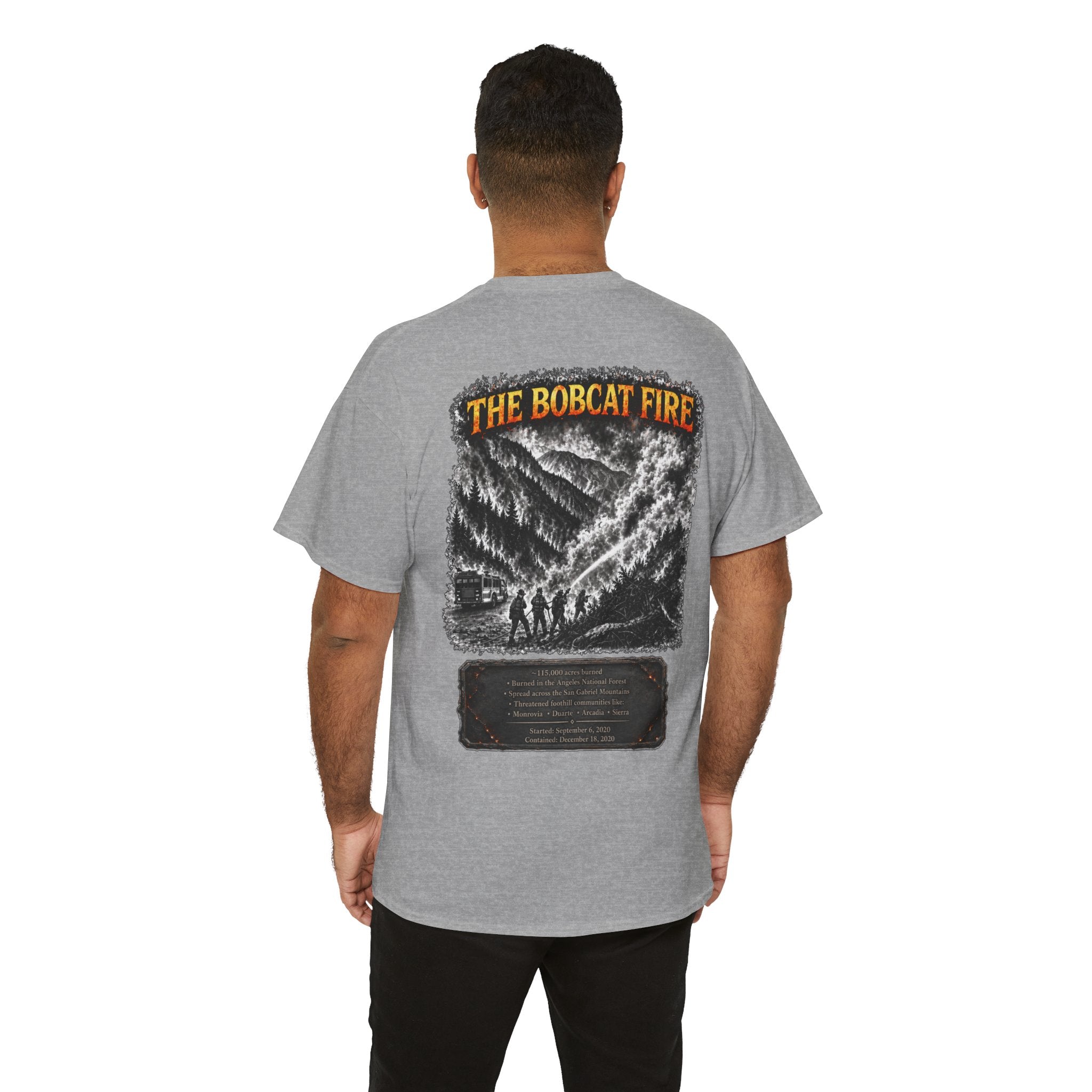 I Survived 2020 — WILDFIRES S2:E2: "The Bobcat Fire" Memorial Unisex Heavy Cotton Tee