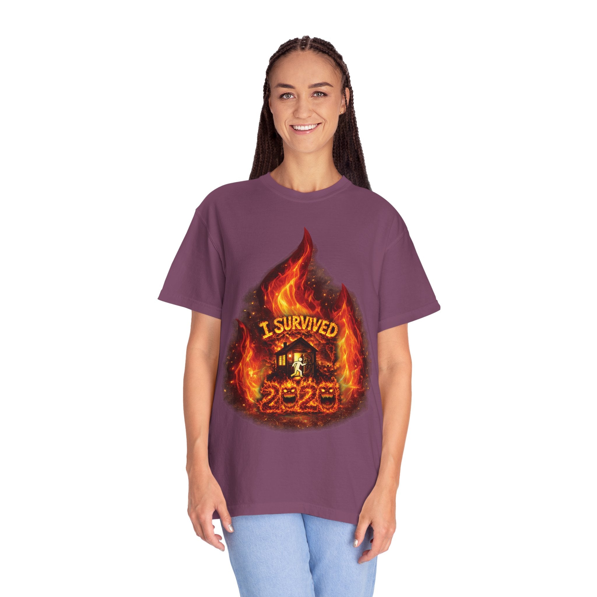 I Survived 2020 — Director's Cut S2:E4 "Western U.S. Wildfire Season" | Mid-Season Finale Pt. 1 | Wildfire Edition Memorial Unisex Garment-Dyed T-shirt