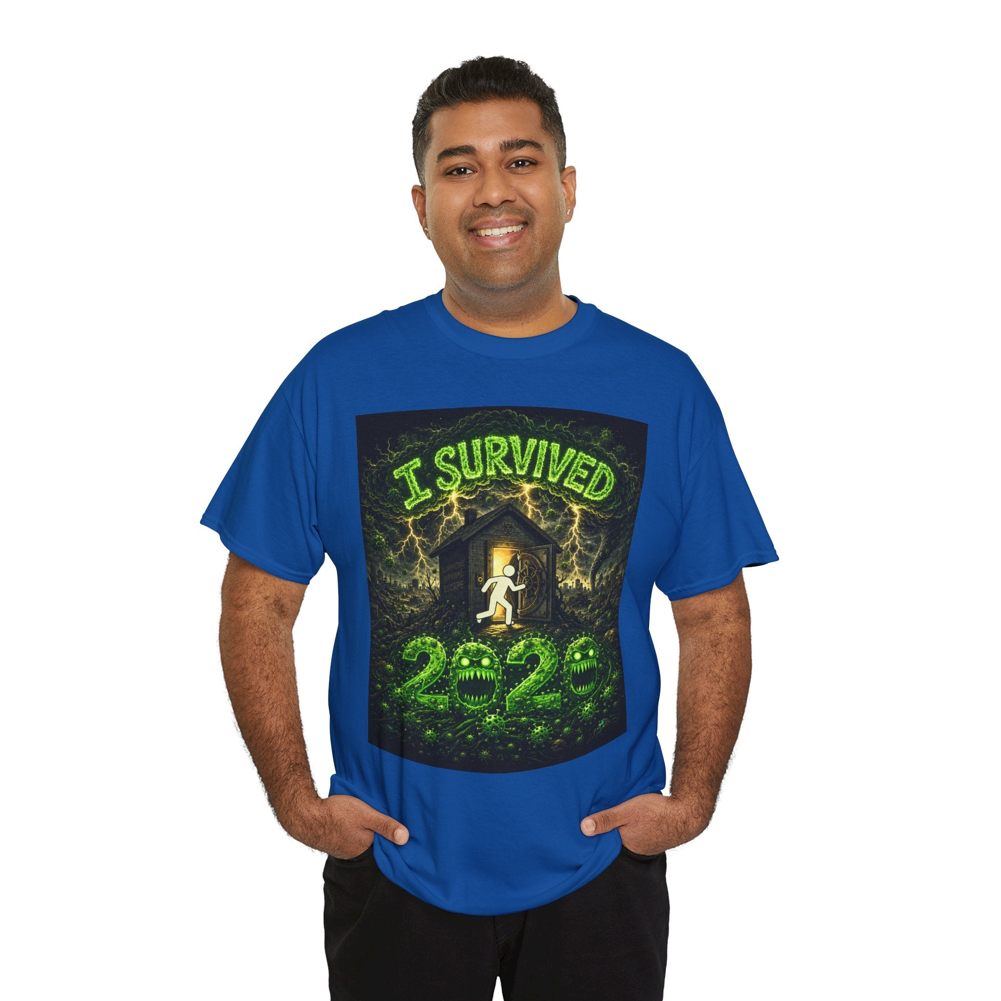 I Survived 2020 — S1:E2 "The Coming of COVID" | Pandemic Edition Unisex Heavy Cotton Tee