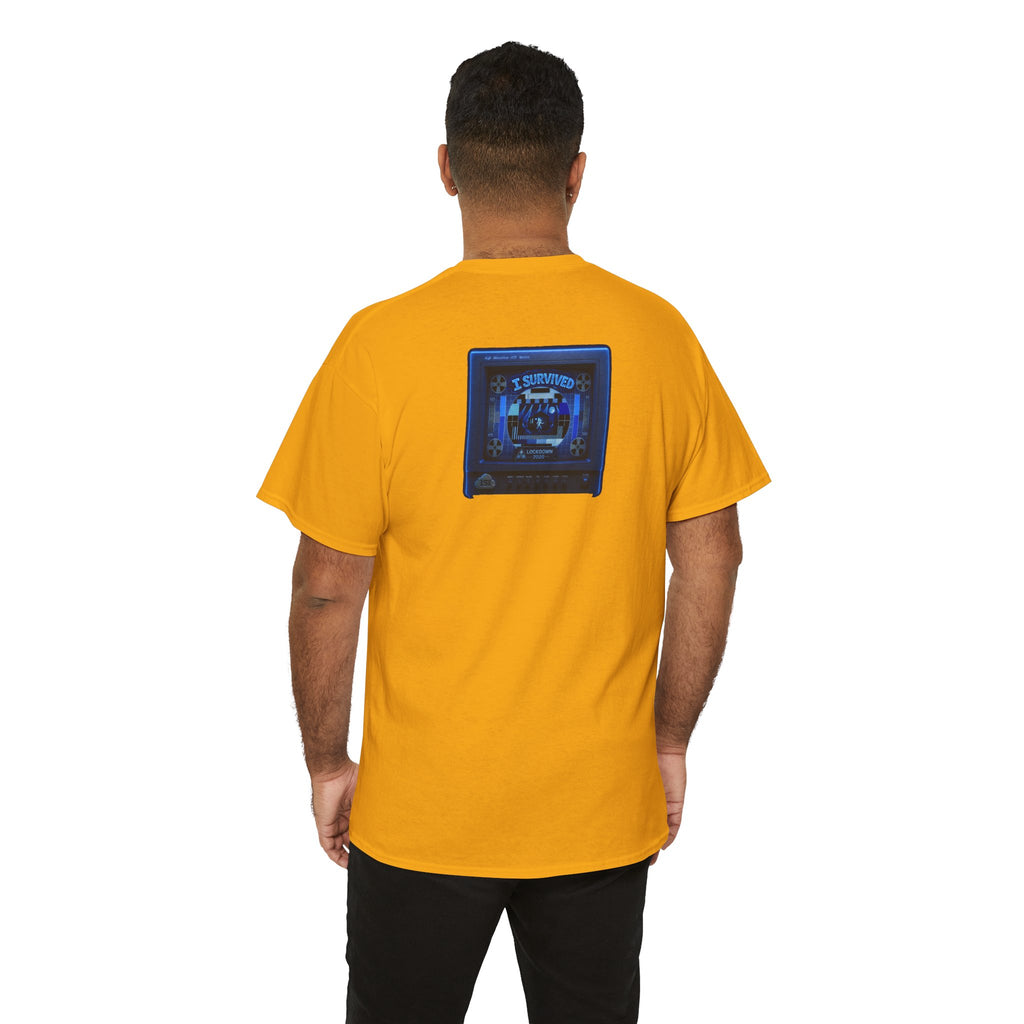 I Survived 2020 — "Please Stand By" Test Pattern Tee Lockdown Surveillance Edition Summer Exclusive Unisex Heavy Cotton Tee
