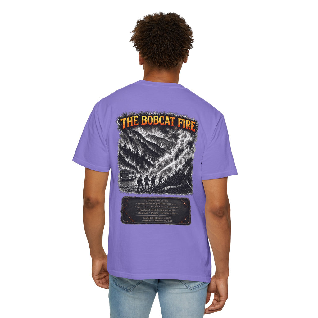 I Survived 2020 — WILDFIRES S2:E2: Director's Cut "The Bobcat Fire" Memorial Unisex Garment-Dyed T-shirt