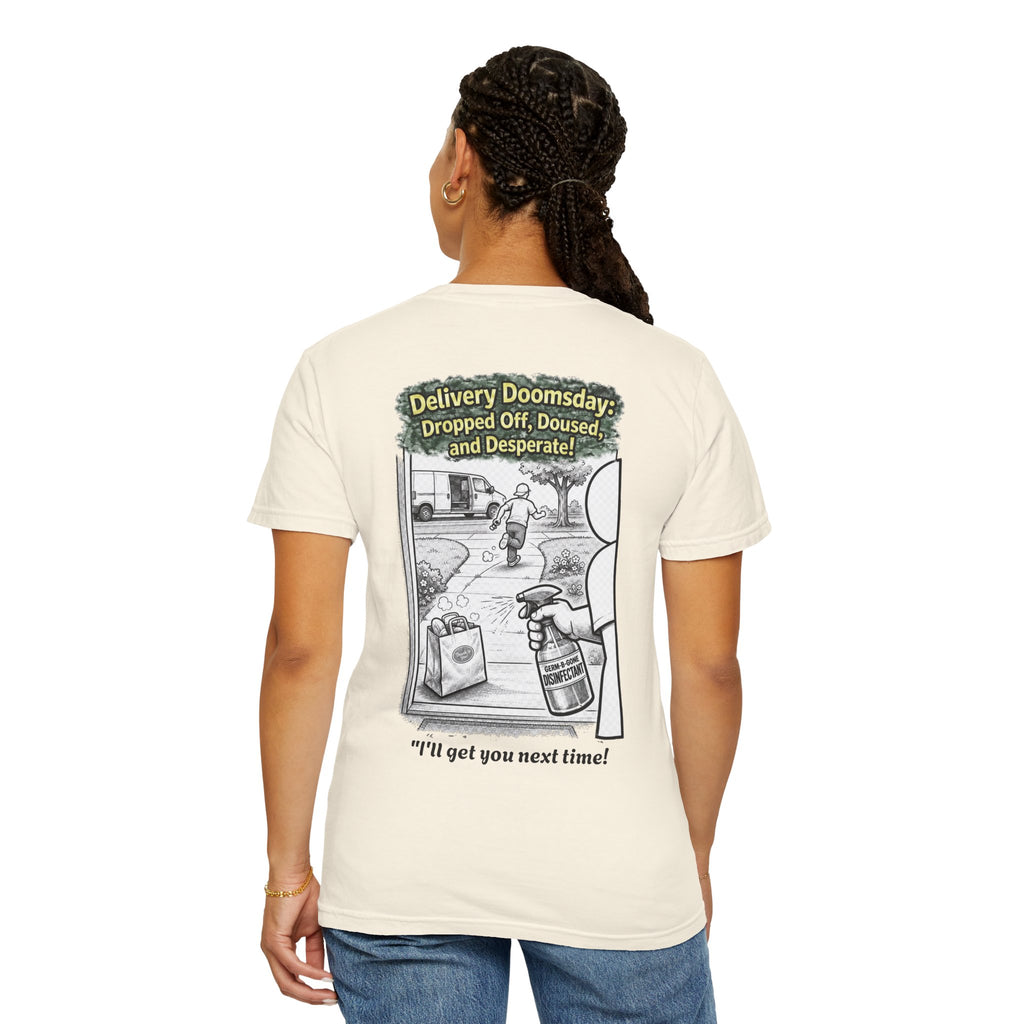 I Survived 2020 — Director's Cut S1:E5 "Delivery Doomsday" | Pandemic Edition Unisex Garment-Dyed T-shirt