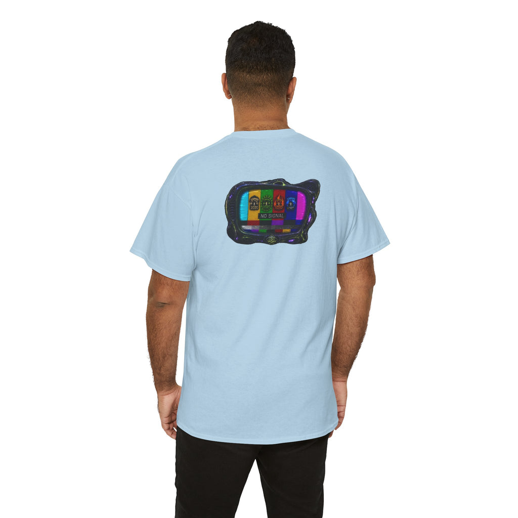 I Survived 2020 — "No Signal" Test Pattern Tee Alien Broadcast Finale Summer Premiere Unisex Heavy Cotton Tee