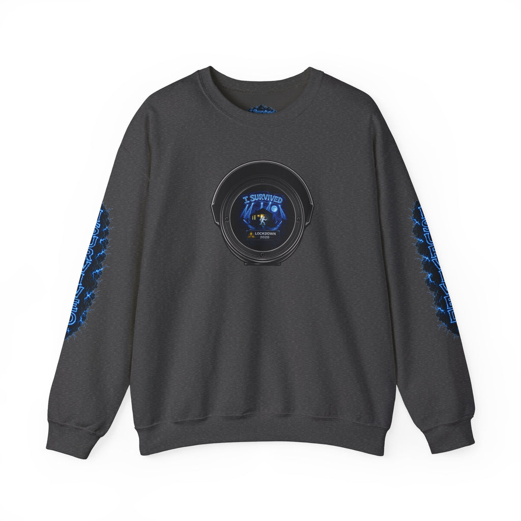 I Survived 2020 — LOCKDOWN S3:E4: Director's Cut "Working From Home" Unisex Heavy Blend™ Crewneck Sweatshirt