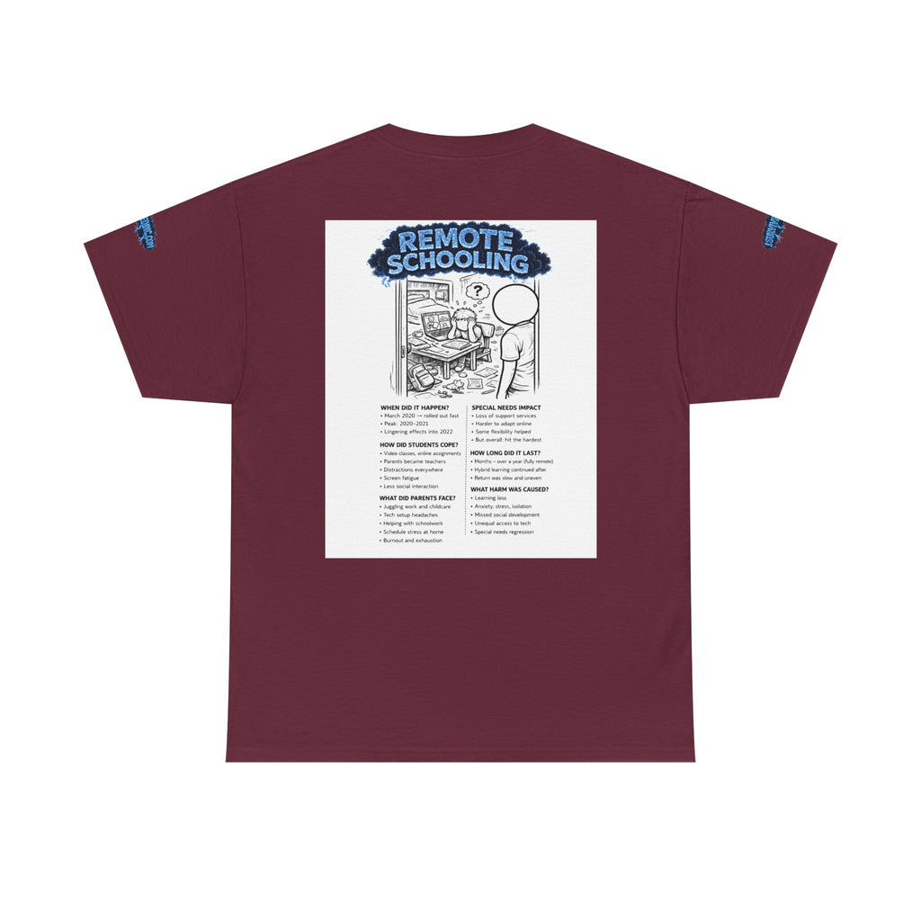 I Survived 2020 — S3:E3 "Remote Schooling" | Lockdown Edition Documentary Unisex Heavy Cotton Tee (SPECIAL EDITION)