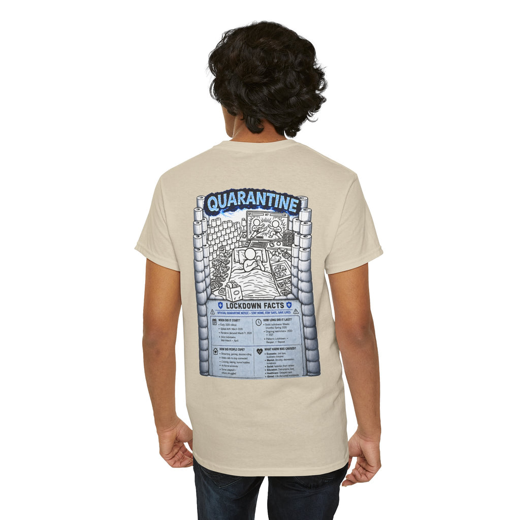 I Survived 2020 — LOCKDOWN S3:E1: Director's Cut "Quarantine" Unisex Heavy Cotton Tee
