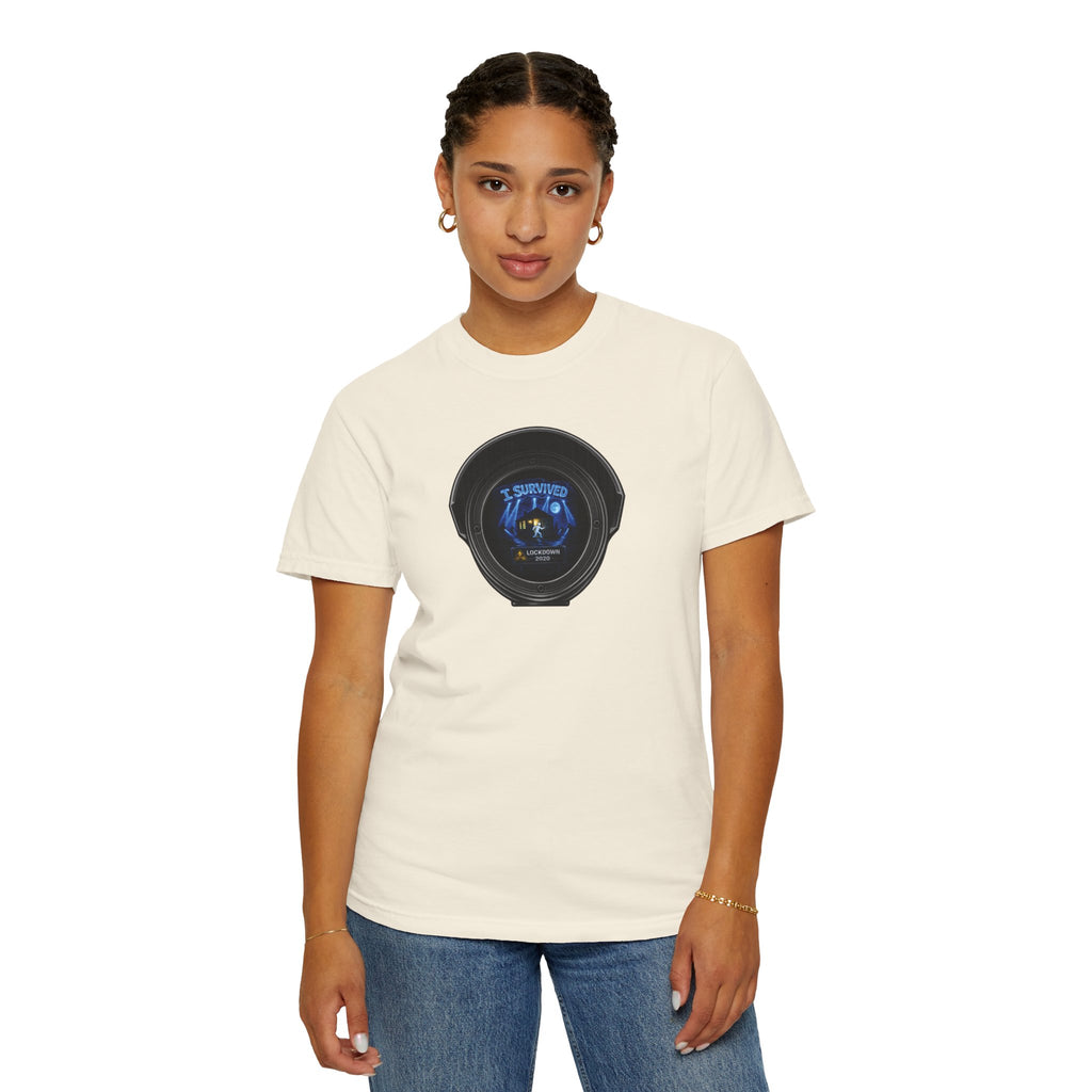 I Survived 2020 —  LOCKDOWN S3:E3: Director's Cut "Remote Schooling" Unisex Garment-Dyed T-shirt