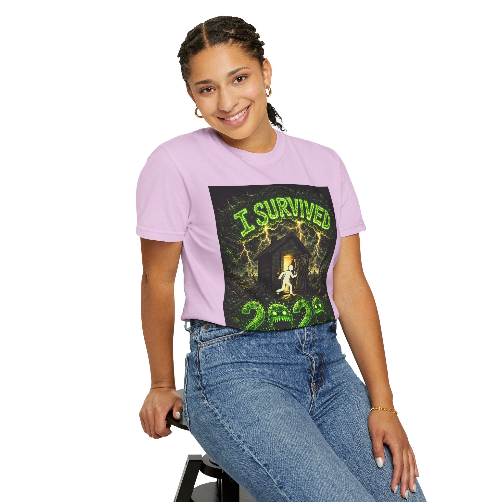 I Survived 2020 — S1:E1 "COVID-19: The Coronavirus" | Pandemic Edition Unisex Garment-Dyed T-shirt