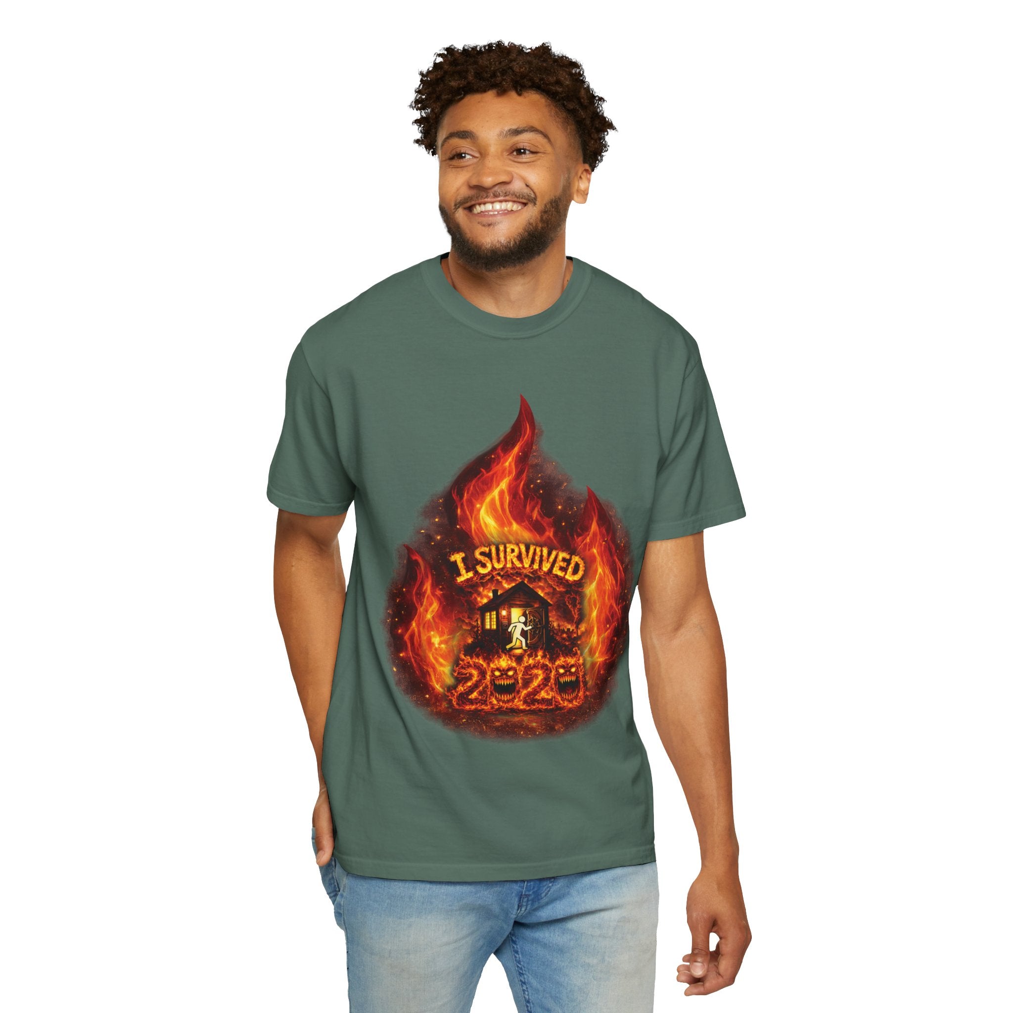 I Survived 2020 — Director's Cut S2:E4 "Western U.S. Wildfire Season" | Mid-Season Finale Pt. 1 | Wildfire Edition Memorial Unisex Garment-Dyed T-shirt