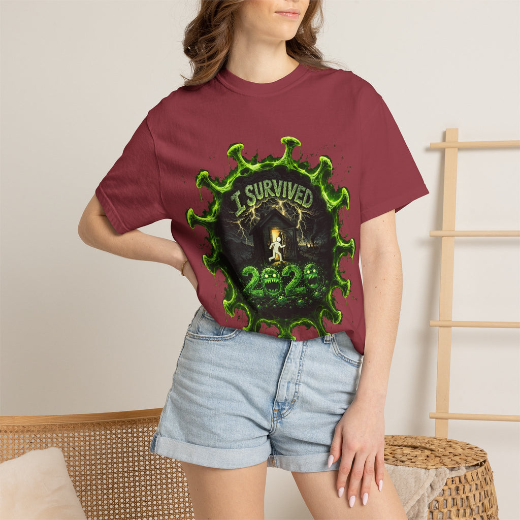 I Survived 2020 — Director's Cut S1:E4 "Mask Madness Mayhem Moment" | Pandemic Edition Unisex Garment-Dyed T-shirt