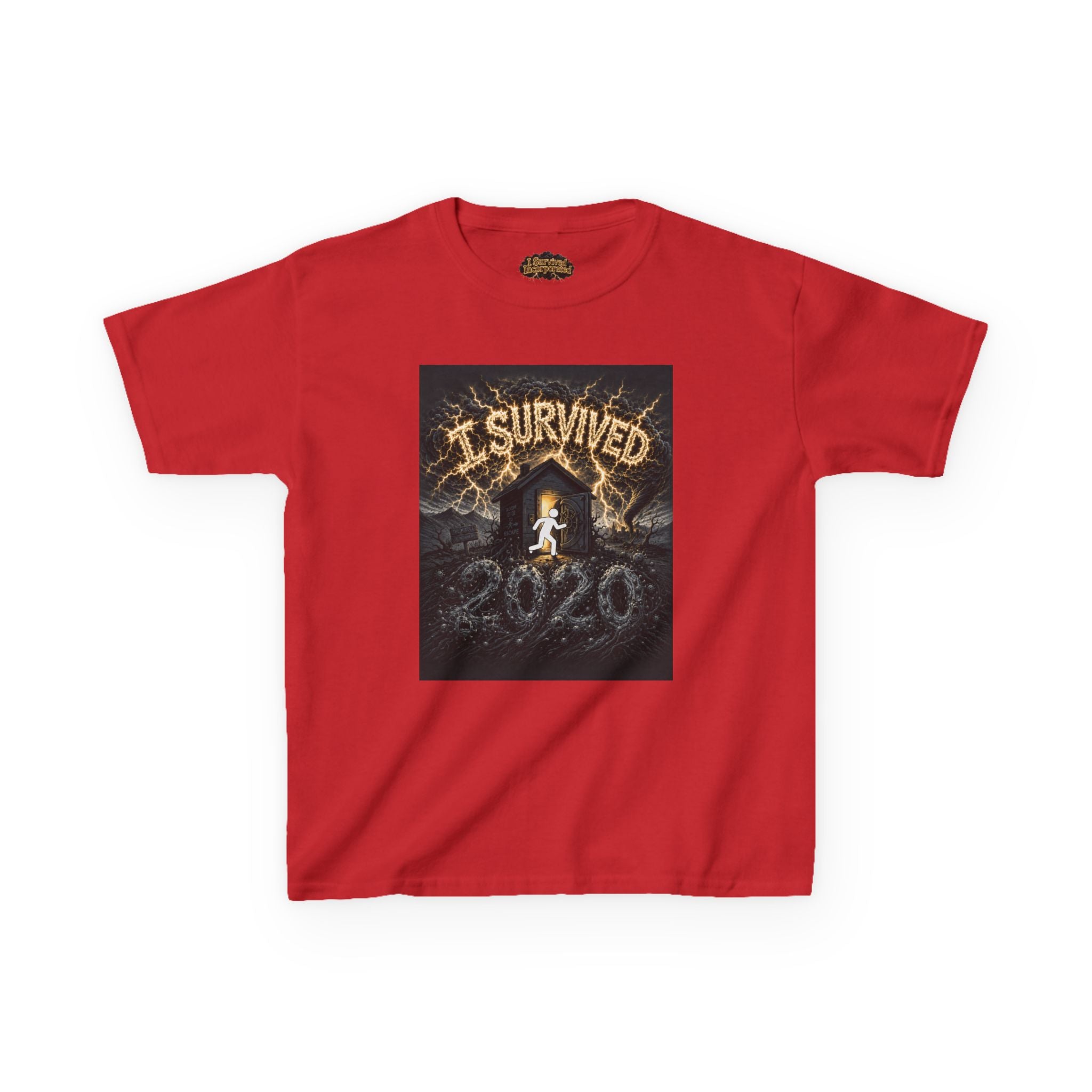 I Survived 2020 — Original Design Teaser Tee | Season 1 Premiere Drop Kids Heavy Cotton™ Tee