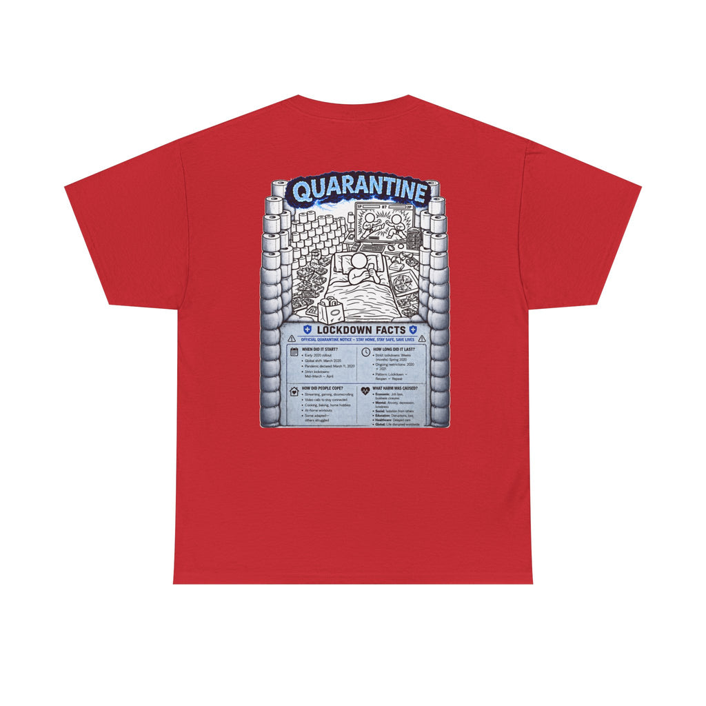 I Survived 2020 — LOCKDOWN S3:E1: Director's Cut "Quarantine" Unisex Heavy Cotton Tee