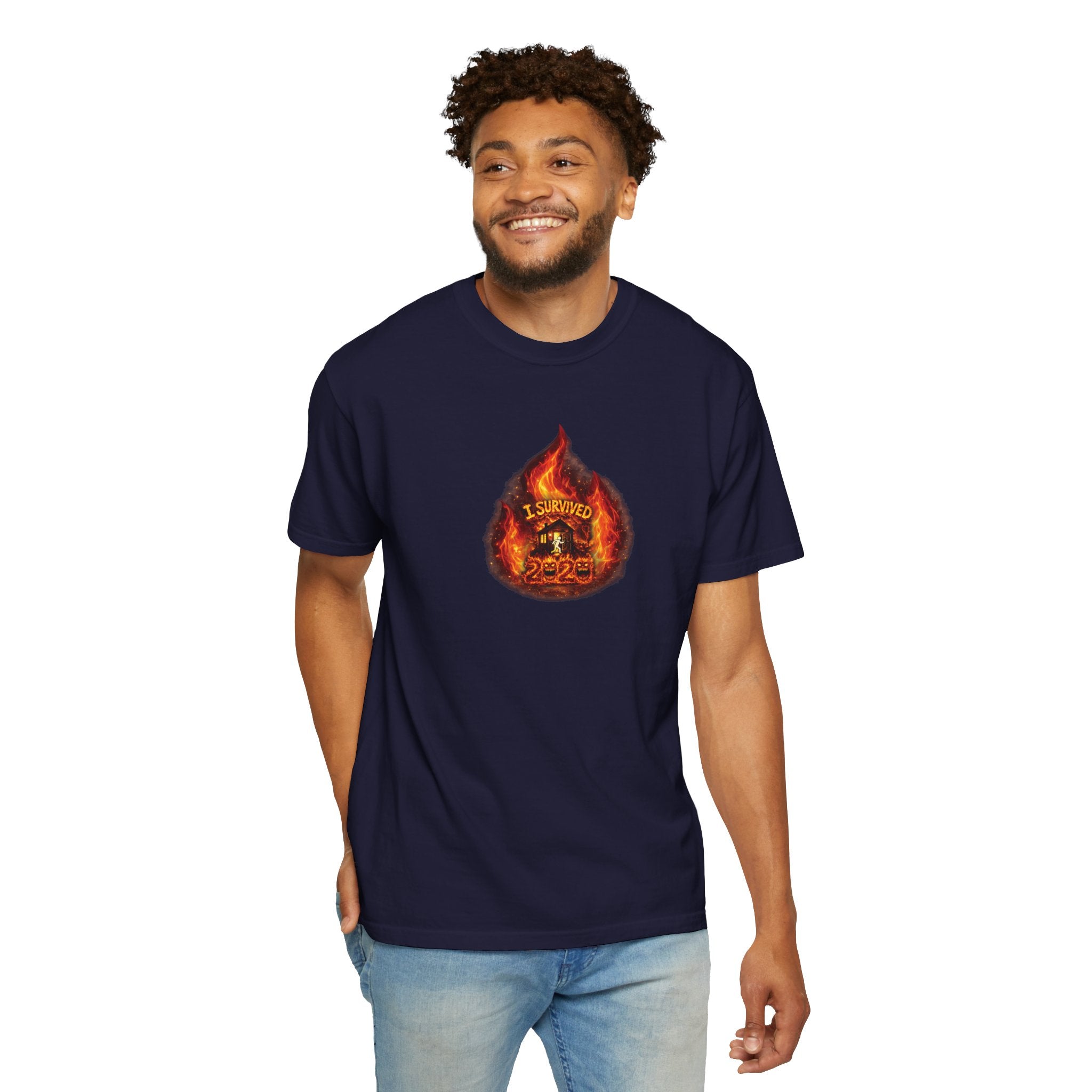 I Survived 2020 — WILDFIRES S2:E3: Director's Cut "The California Wildfires" Memorial Unisex Garment-Dyed T-shirt