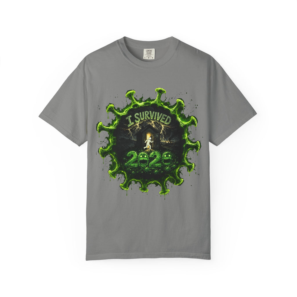 I Survived 2020 — Director's Cut S1:E3 "The Jab!" | Pandemic Edition Unisex Garment-Dyed T-shirt