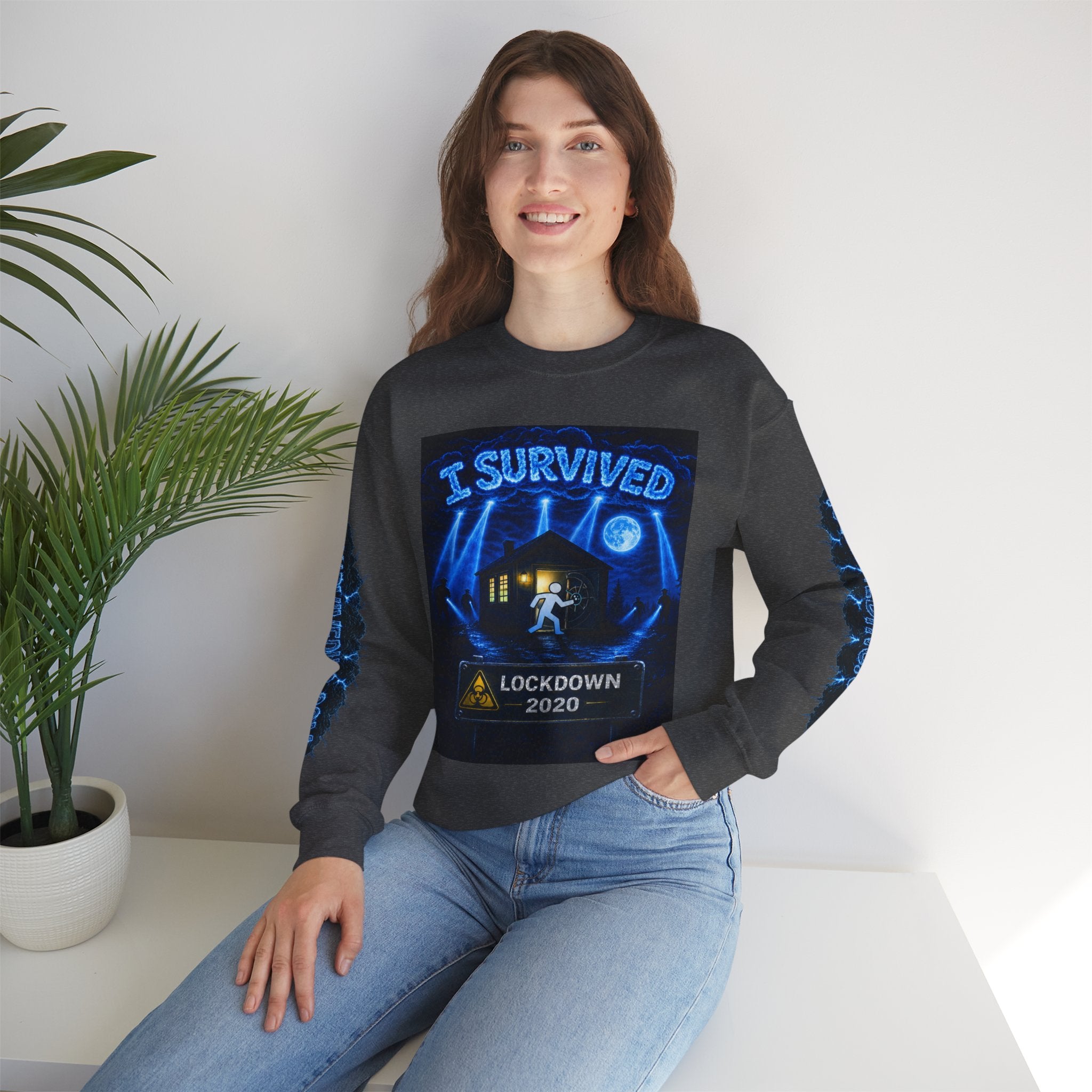 I Survived 2020 — LOCKDOWN S3:E1: "Quarantine" Unisex Heavy Blend™ Crewneck Sweatshirt
