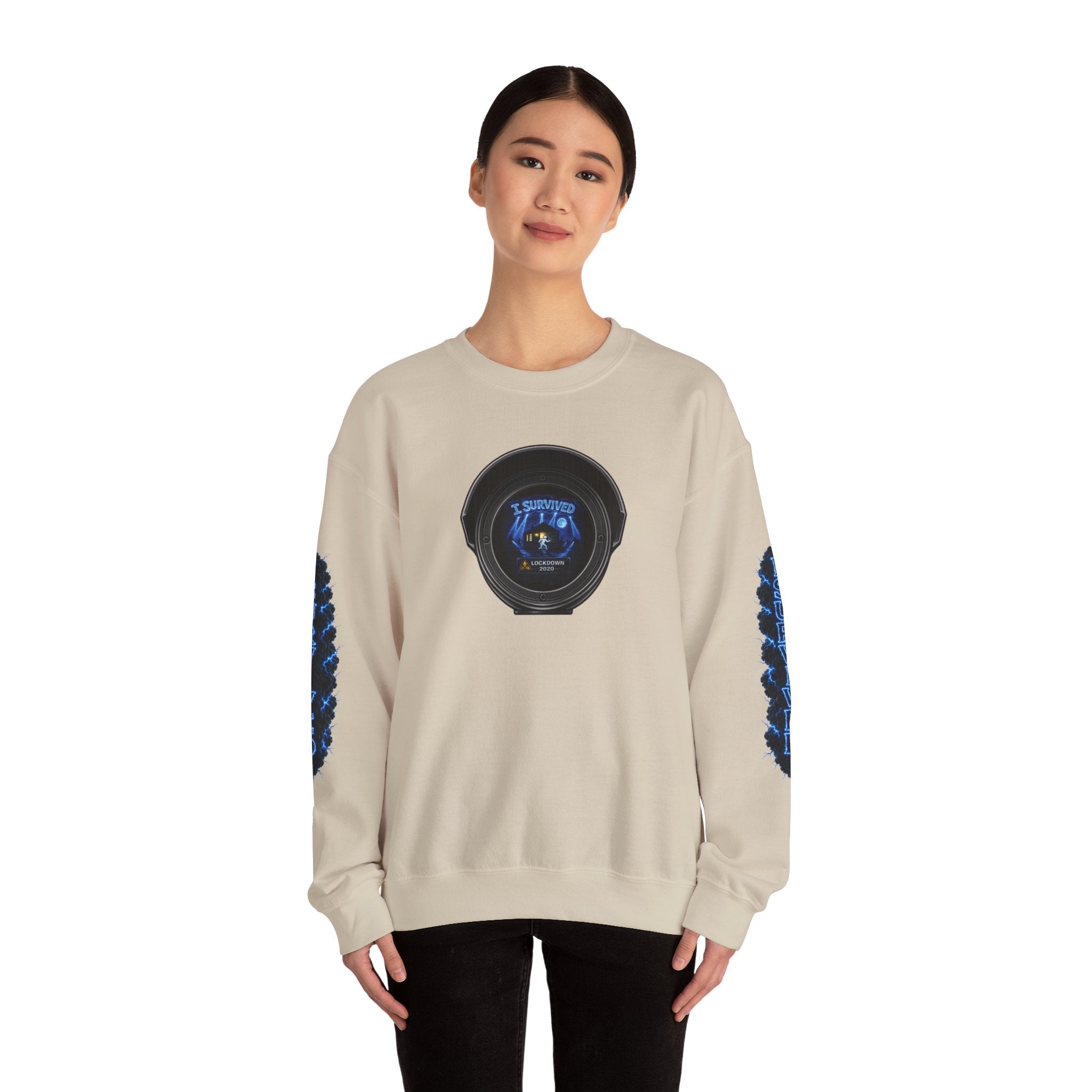 I Survived 2020 — LOCKDOWN S3:E2: Director's Cut Special Edition "Dating Under Lockdown" Unisex Heavy Blend™ Crewneck Sweatshirt