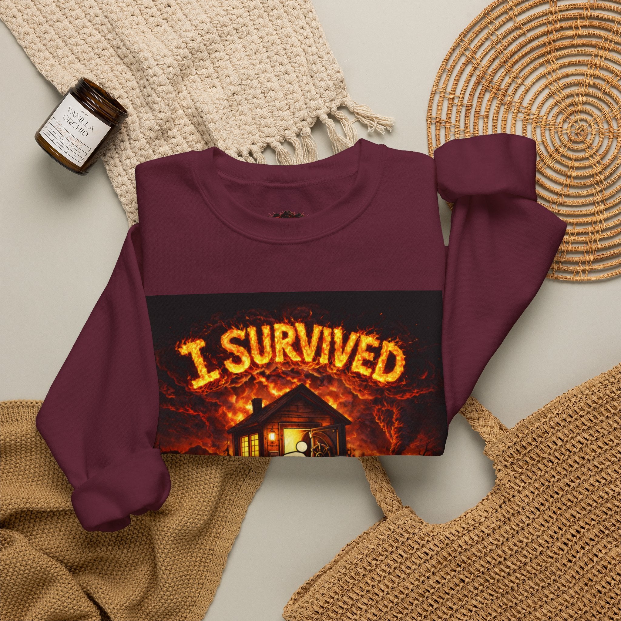 I Survived 2020 — WILDFIRES S2:E4: "Western U.S." Memorial Unisex Heavy Blend™ Crewneck Sweatshirt