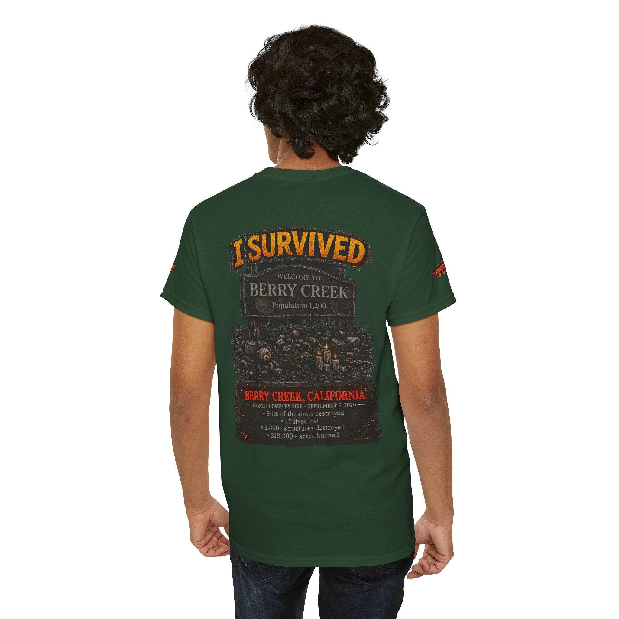 I Survived 2020 — Director's Cut S2:E1 "Berry Creek" | Wildfire Edition Memorial Unisex Heavy Cotton Tee (SPECIAL EDITION)