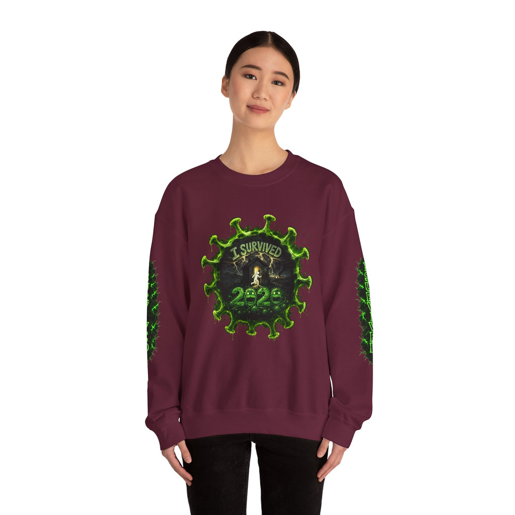 I Survived 2020 — Director's Cut S1:E2 "The Coming of COVID" | Pandemic Edition Unisex Heavy Blend™ Crewneck Sweatshirt