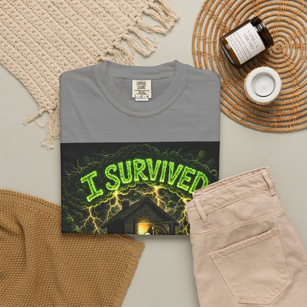 Sobreviví al 2020 — T1:E1 "COVID-19: El Coronavirus" | Camiseta unisex teñida de una pieza, Edición Pandemia