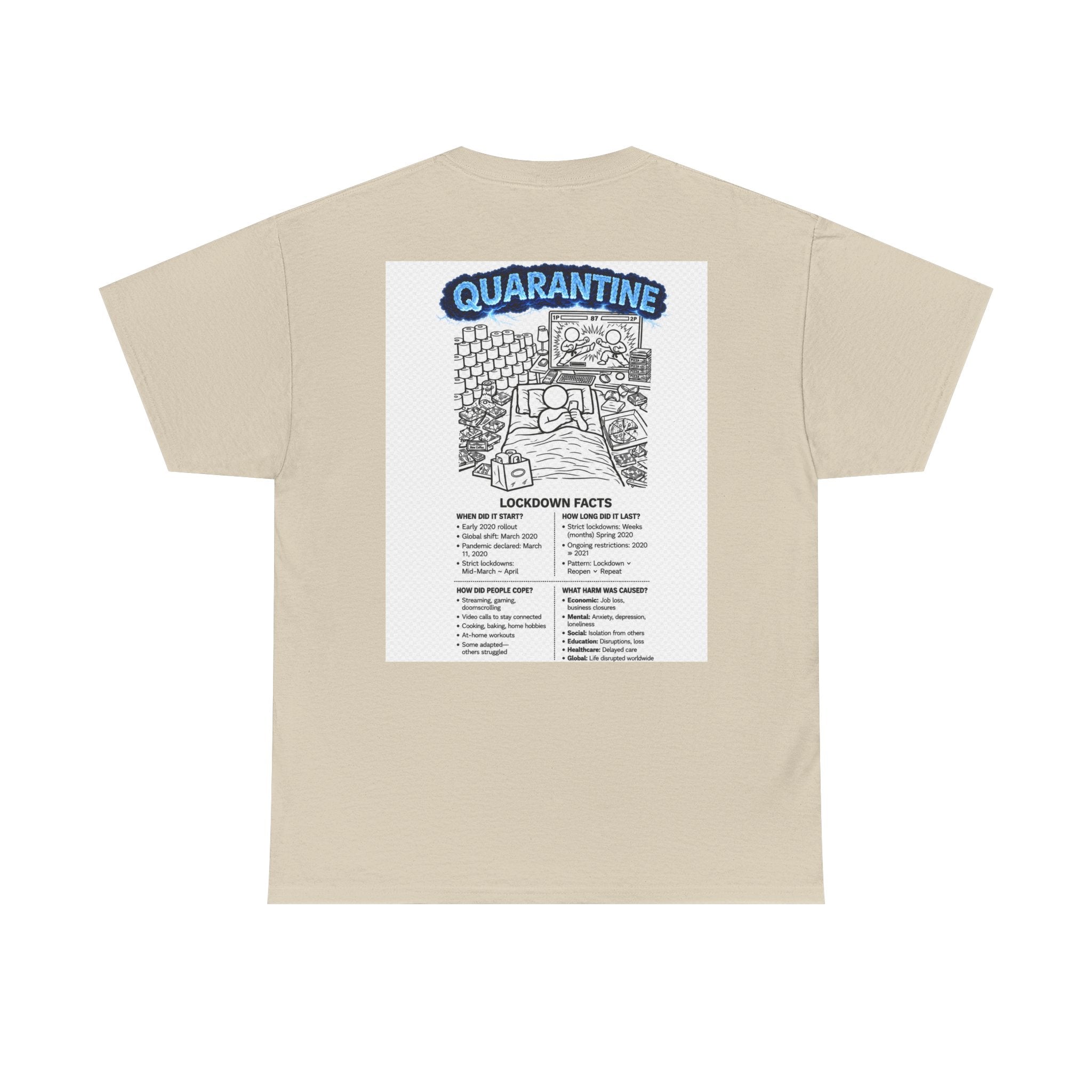 I Survived 2020 — S3:E1 "Quarantine" | Lockdown Edition Documentary Unisex Heavy Cotton Tee