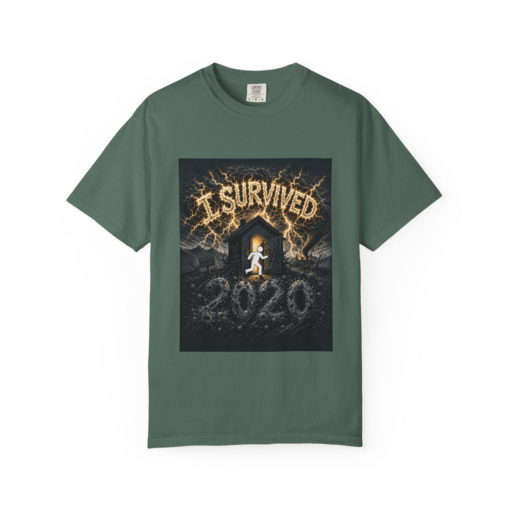I Survived 2020 — Original PILOT Design Unisex Garment-Dyed T-shirt