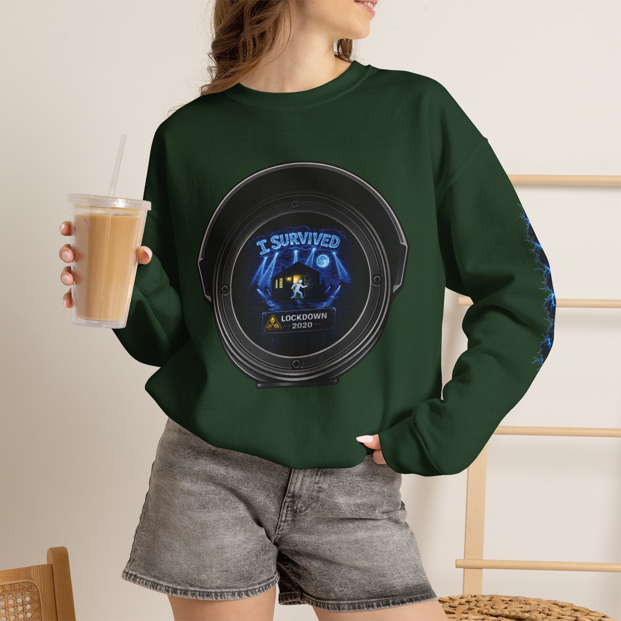 I Survived 2020 — Director's Cut S3:E2 "Dating Under Lockdown" | Lockdown Edition Documentary Unisex Heavy Blend™ Crewneck Sweatshirt