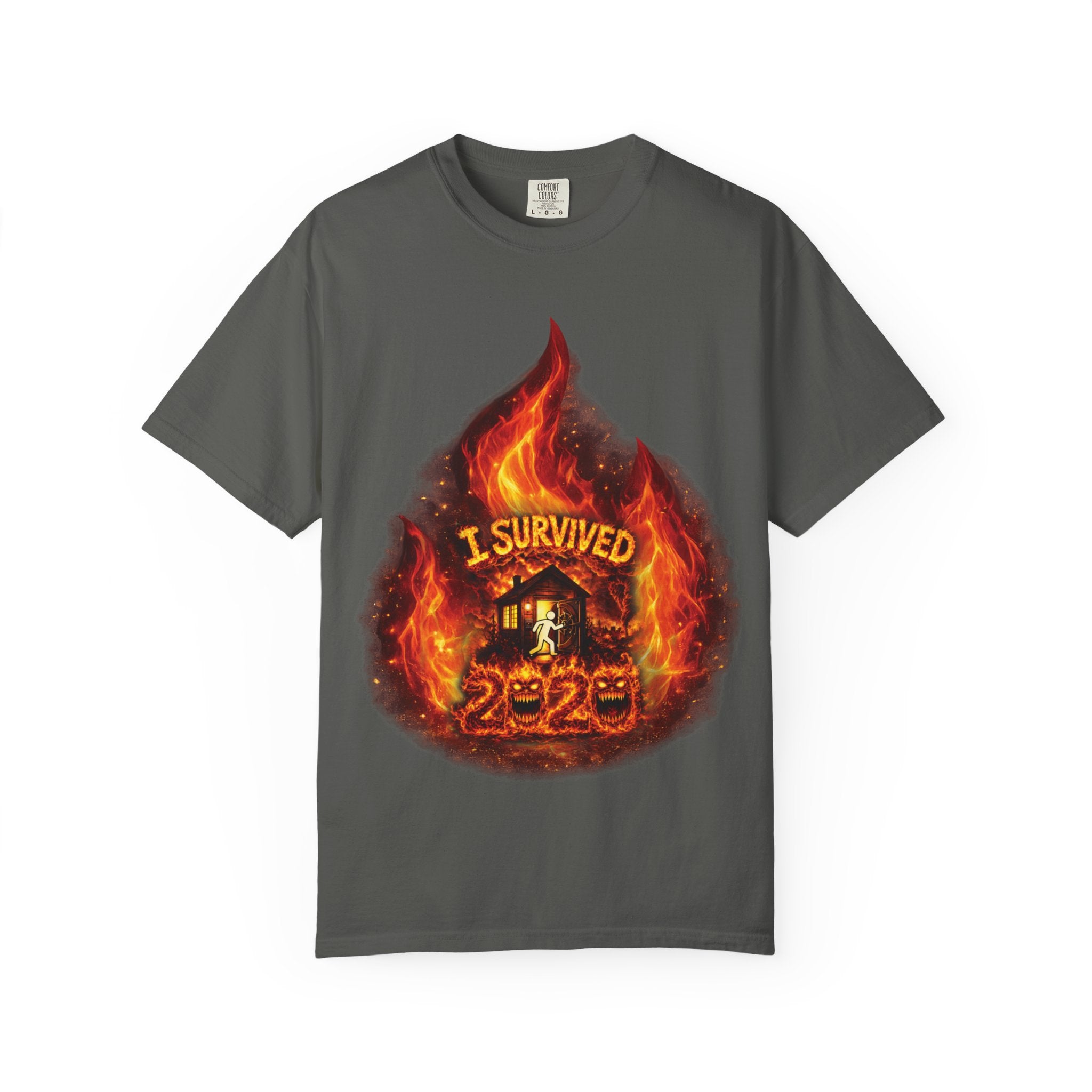 I Survived 2020 — Director's Cut S2:E3 "The California Wildfires" | Wildfire Edition Memorial Unisex Garment-Dyed T-shirt