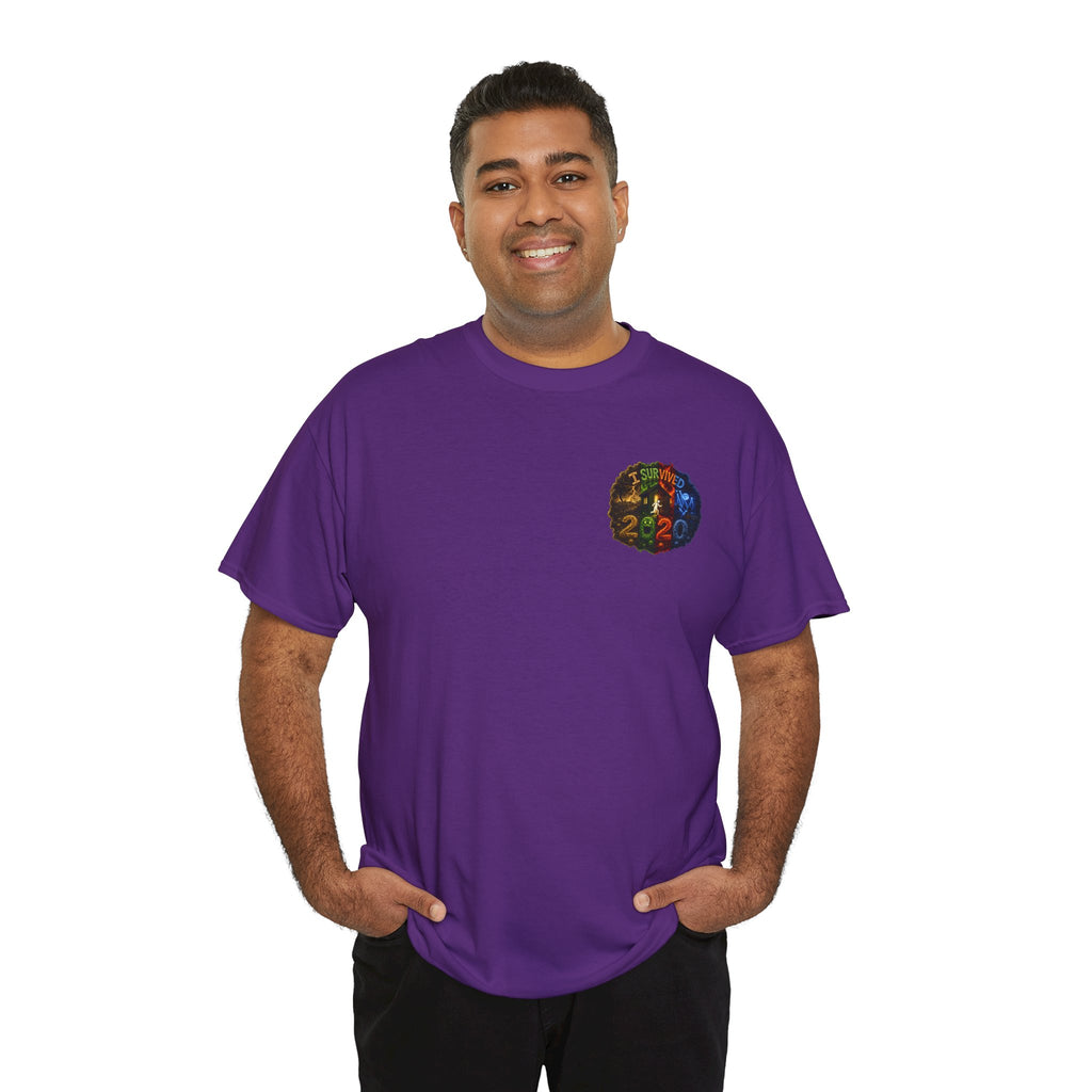 I Survived 2020 — "No Signal" Test Pattern Tee Alien Broadcast Finale Summer Premiere Unisex Heavy Cotton Tee