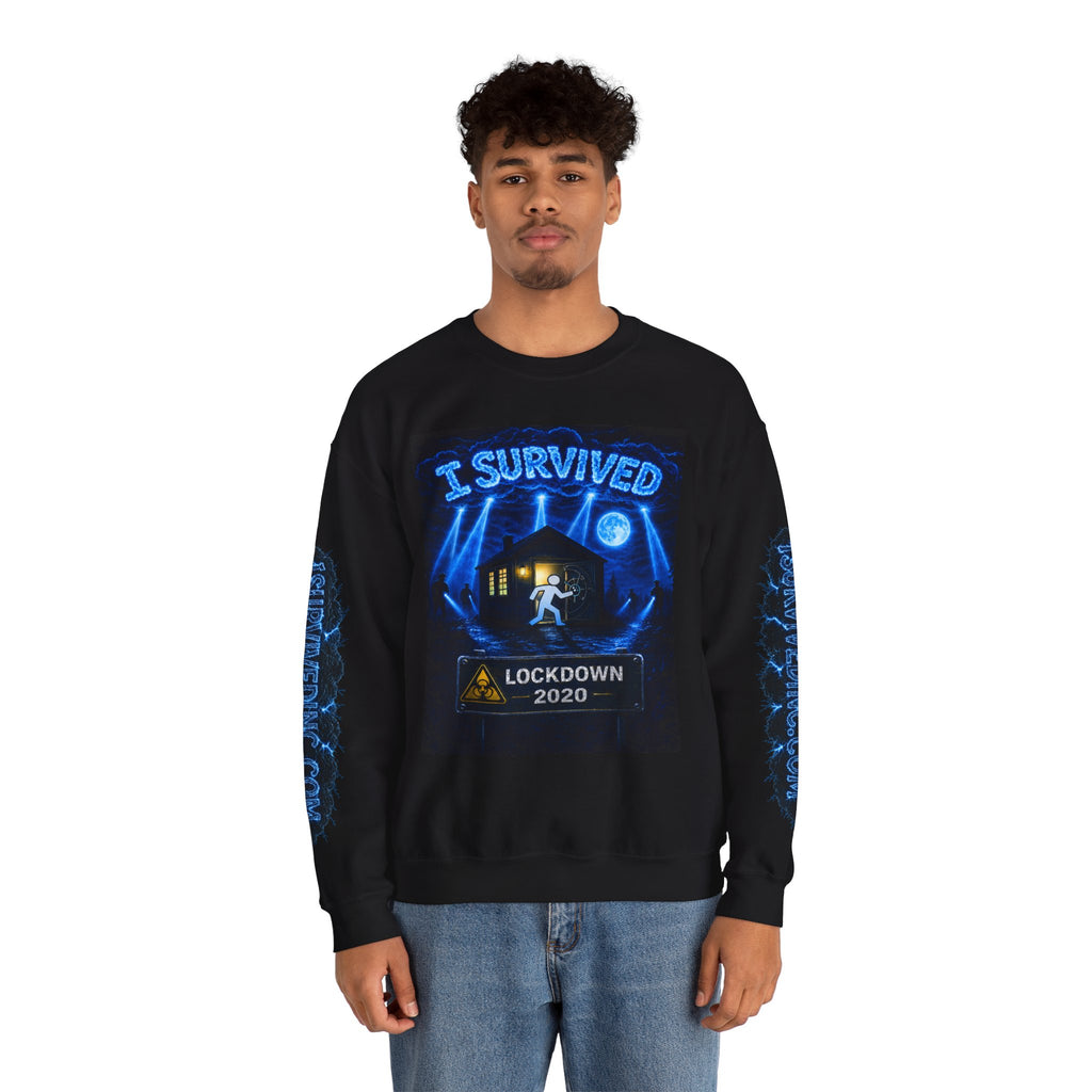I Survived 2020 — LOCKDOWN S3:E3: Special Edition "Remote Schooling" Unisex Heavy Blend™ Crewneck Sweatshirt