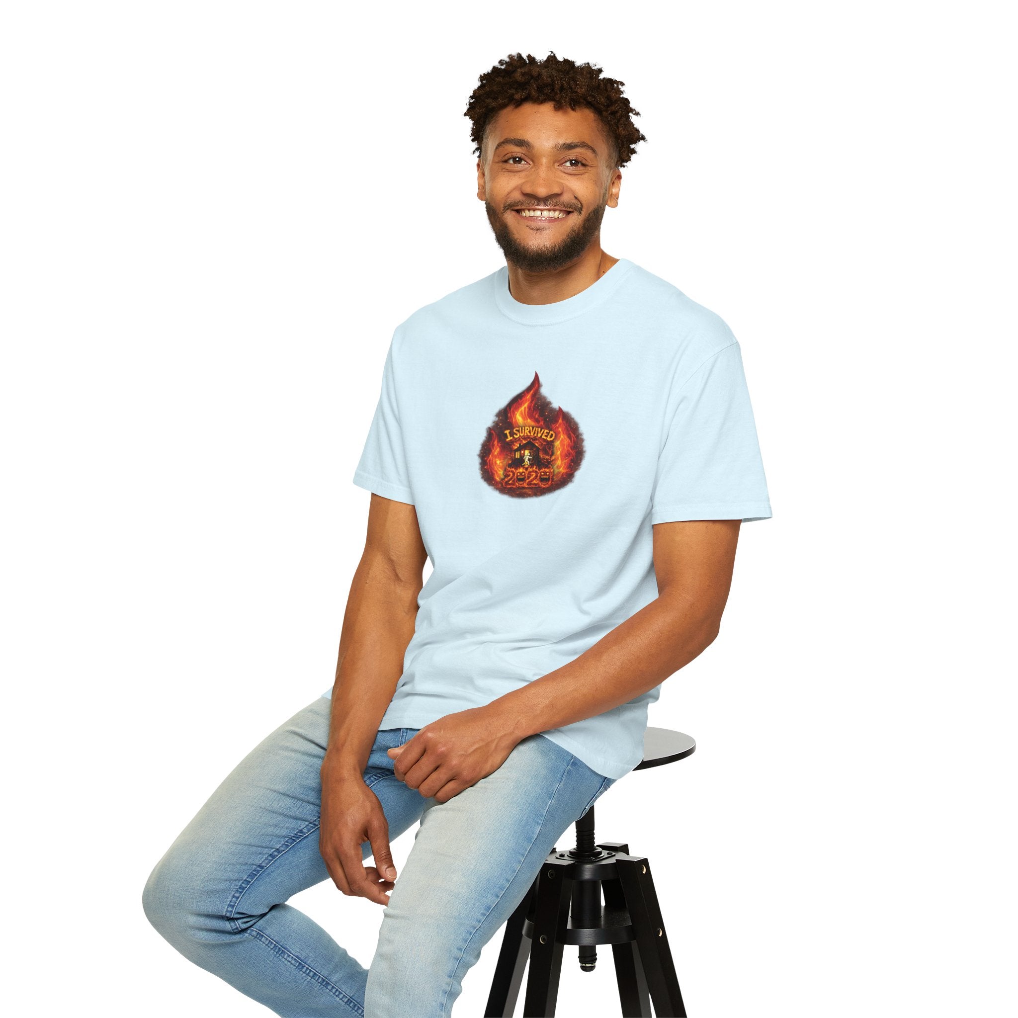 I Survived 2020 — WILDFIRES S2:E3: Director's Cut "The California Wildfires" Memorial Unisex Garment-Dyed T-shirt